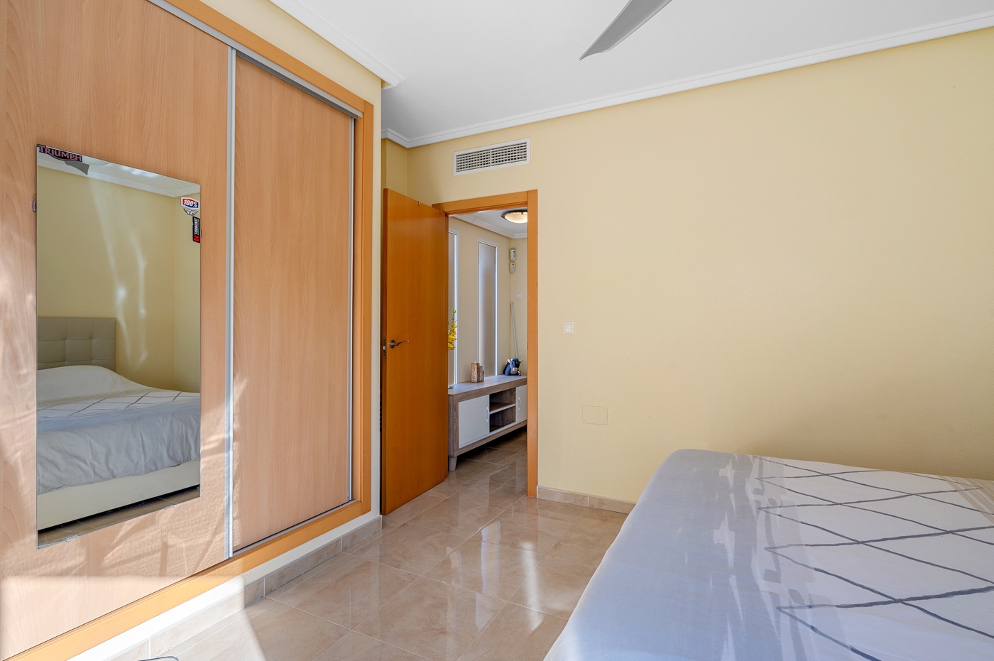 Master bedroom in villa for sale in Orihuela Costa