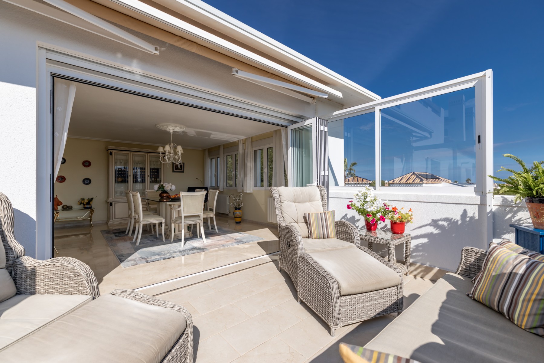Terrace in apartment for sale in Orihuela Costa