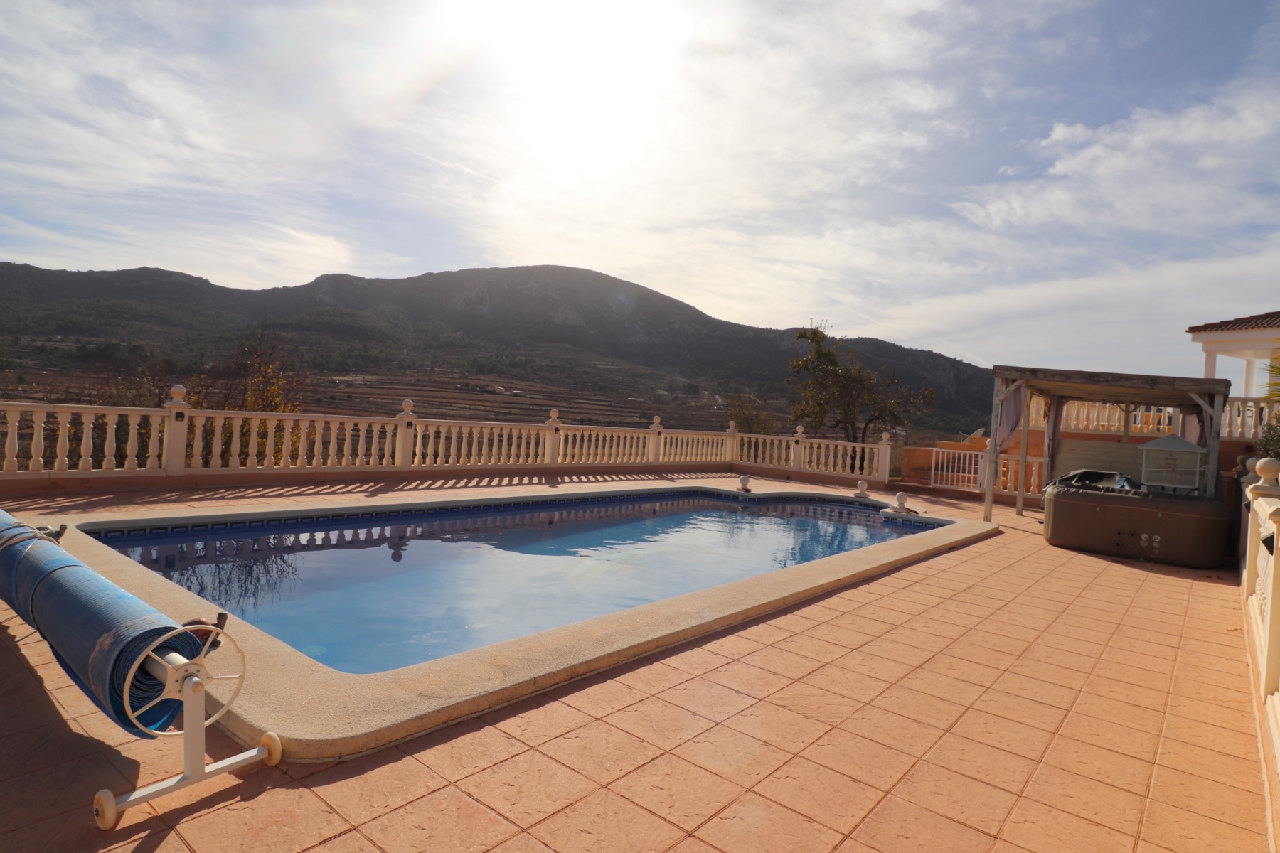 Pool area in villa for sale in La Romana