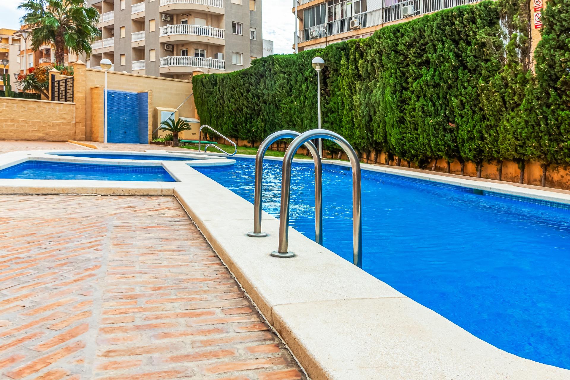 Garden in apartment for sale in Torrevieja