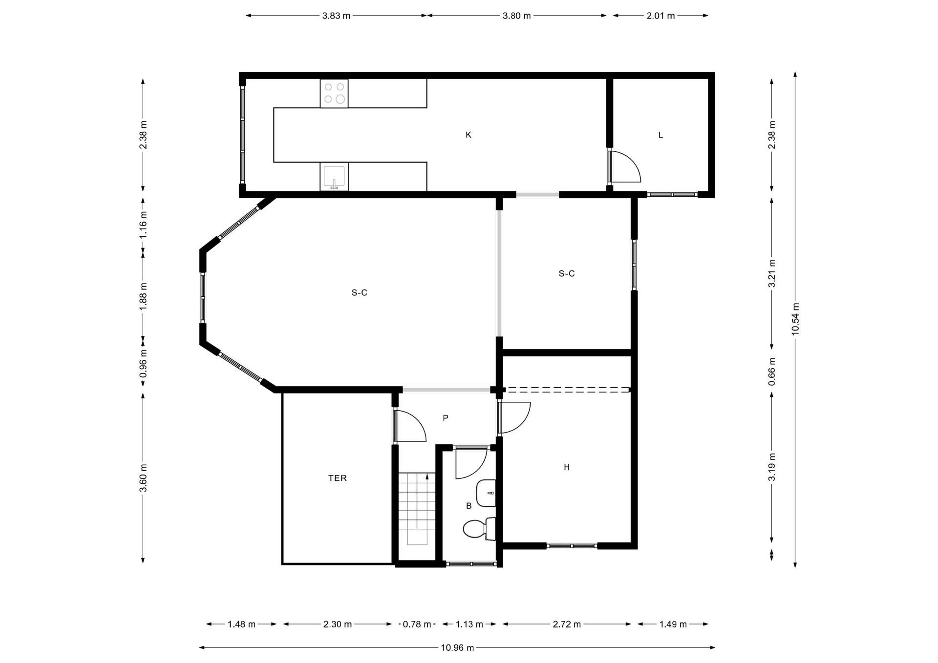 Kitchen in terraced for sale in Orihuela Costa