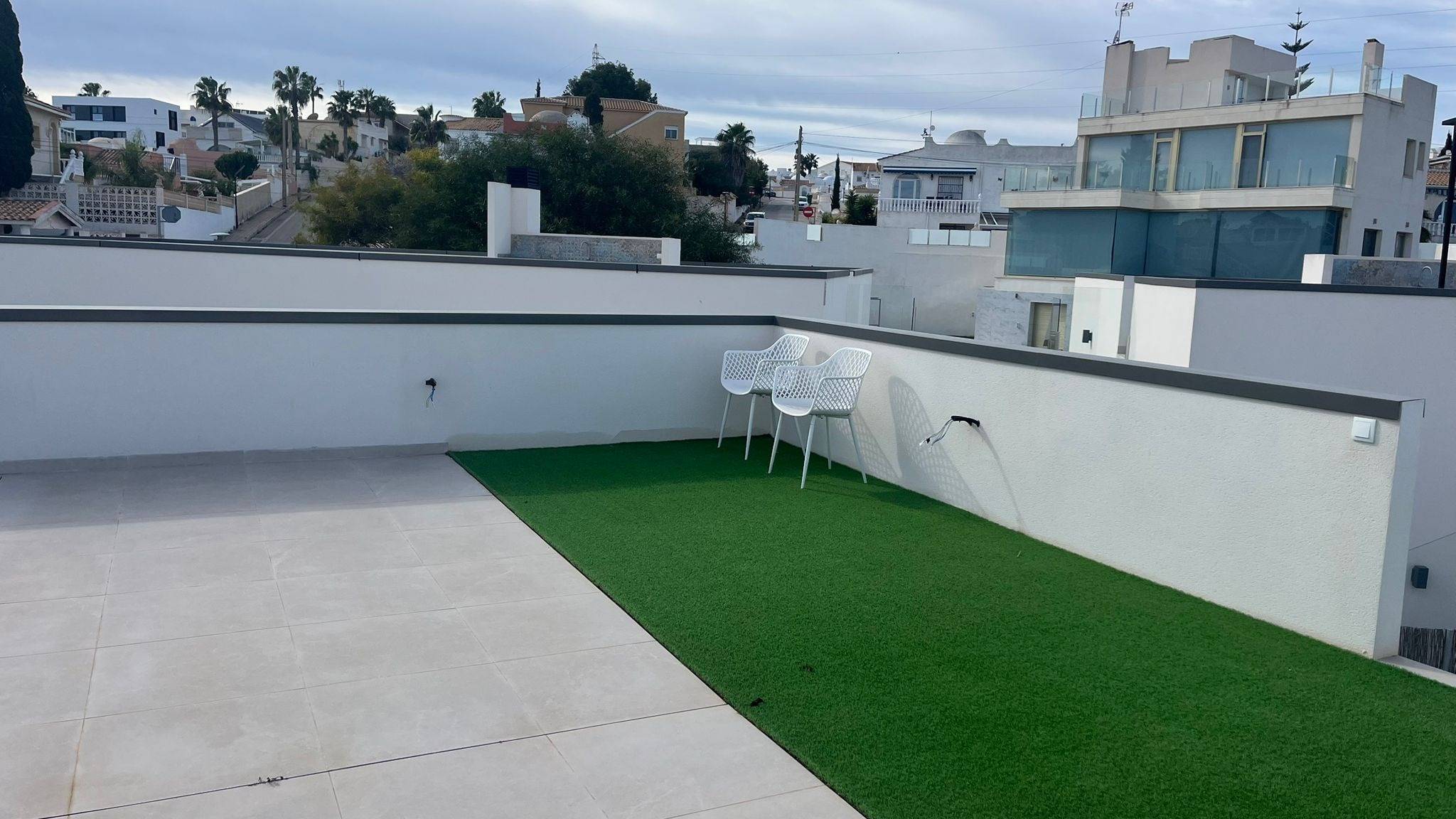 Pool area in villa for sale in San Miguel de Salinas