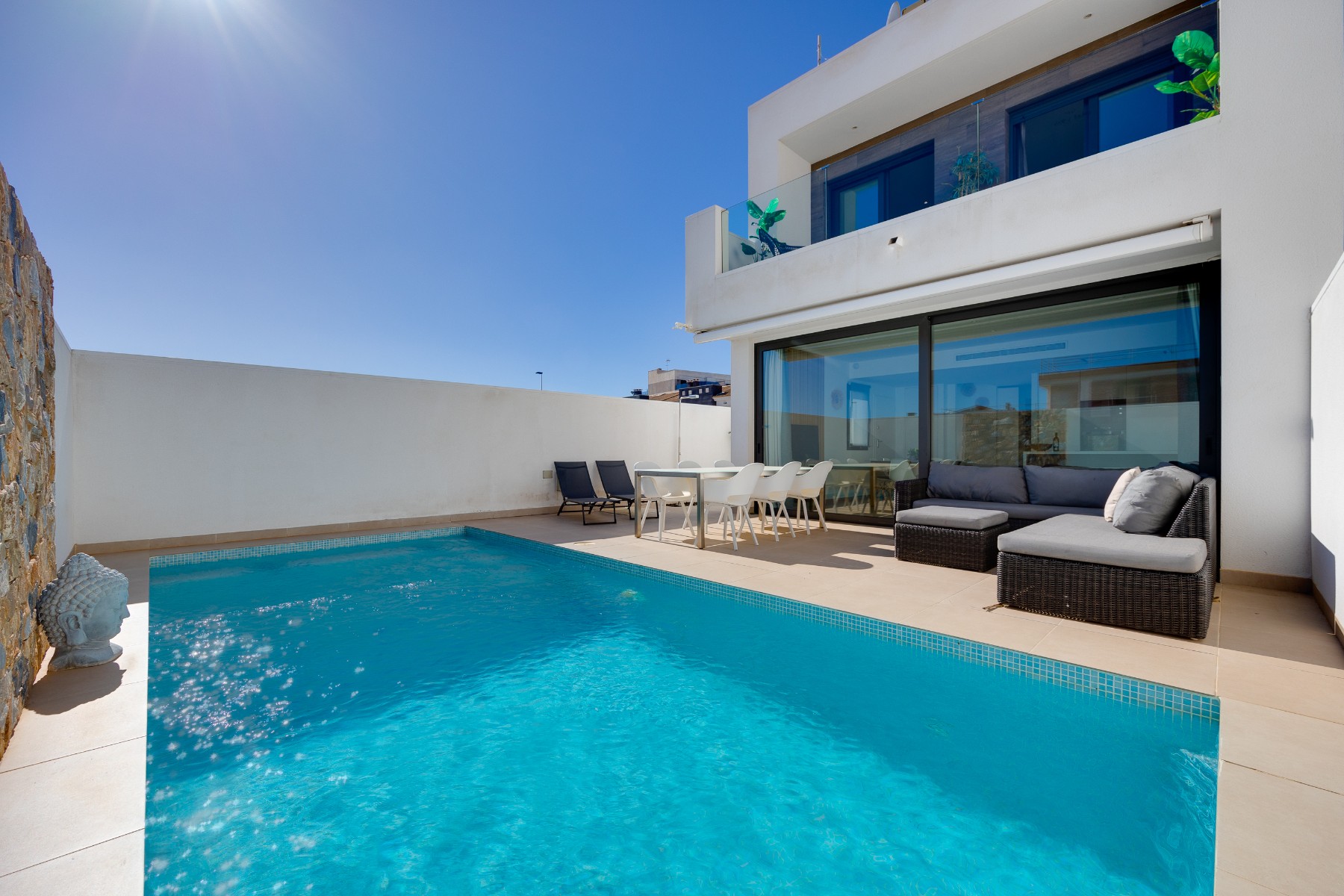 Terrace in villa for sale in San Javier
