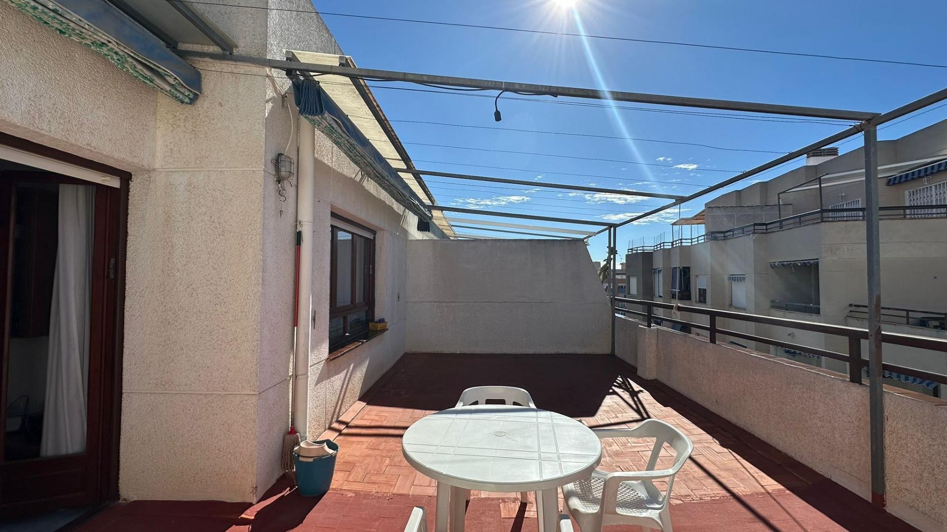 Master bedroom in penthouse for sale in Torrevieja