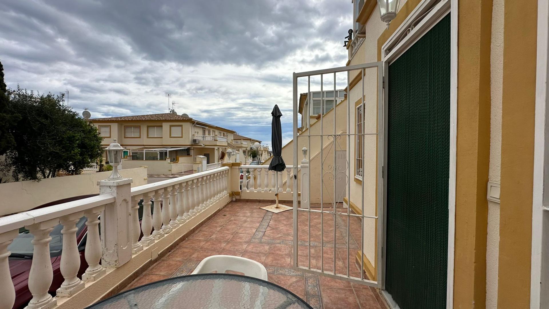 Terrace in bungalow for sale in Orihuela Costa