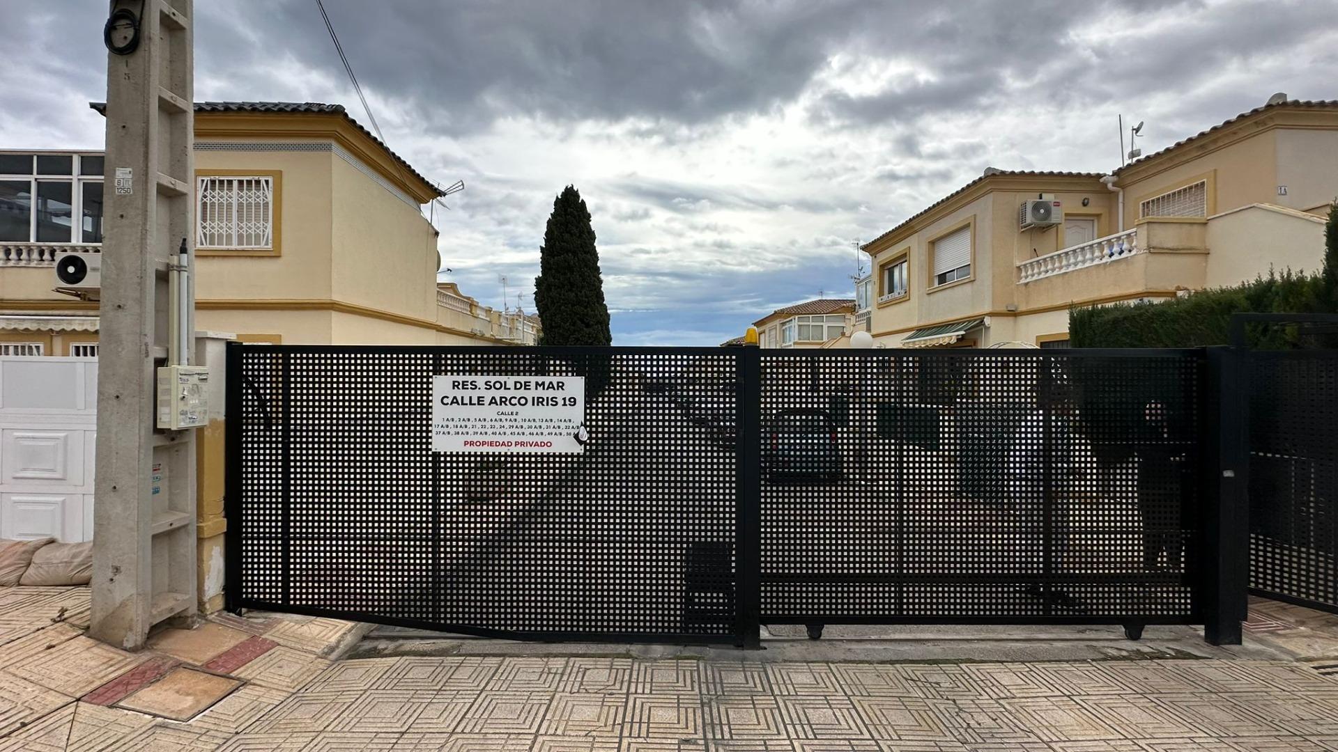 Pool area in bungalow for sale in Orihuela Costa