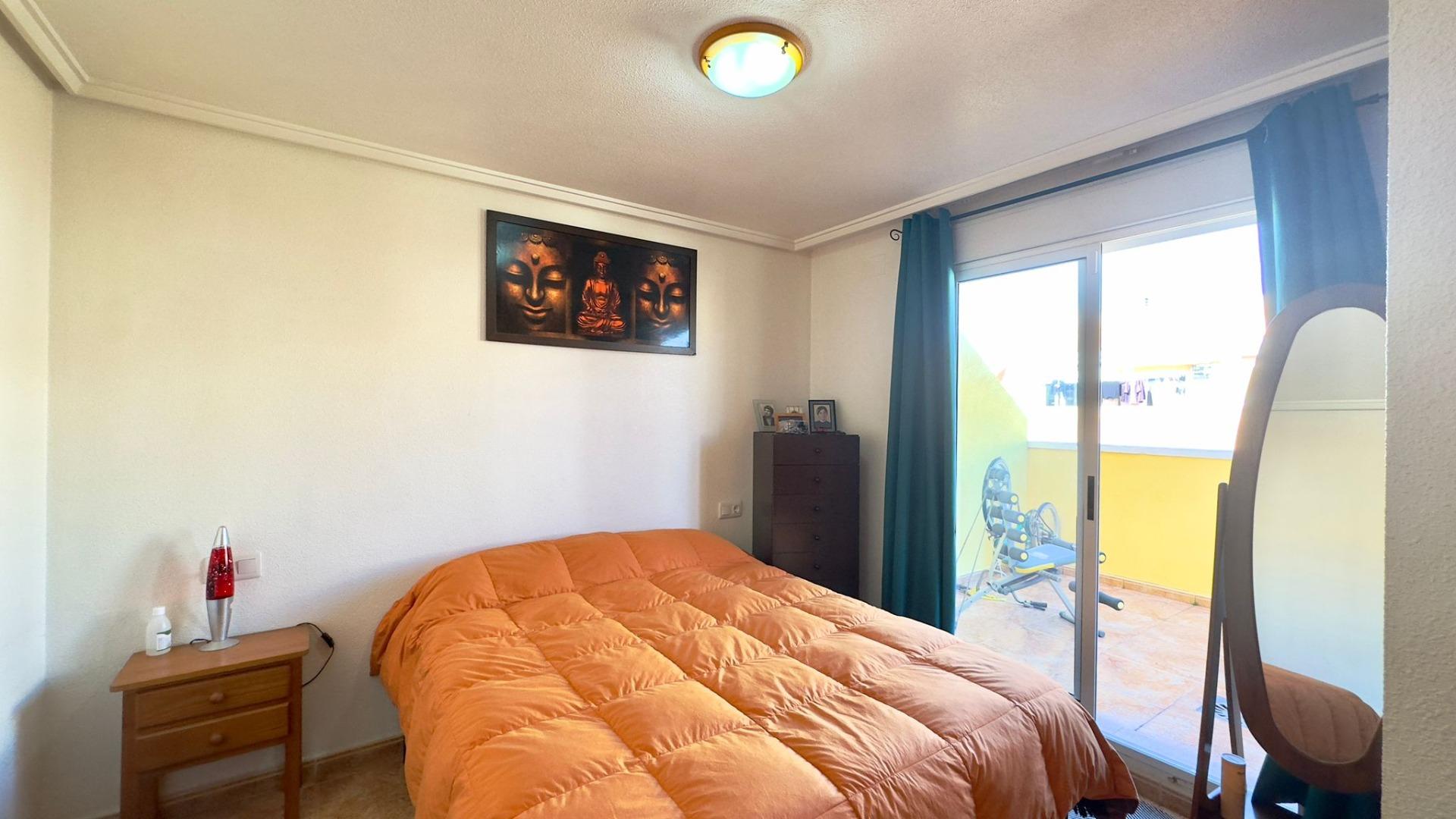 Master bedroom in penthouse for sale in Torrevieja