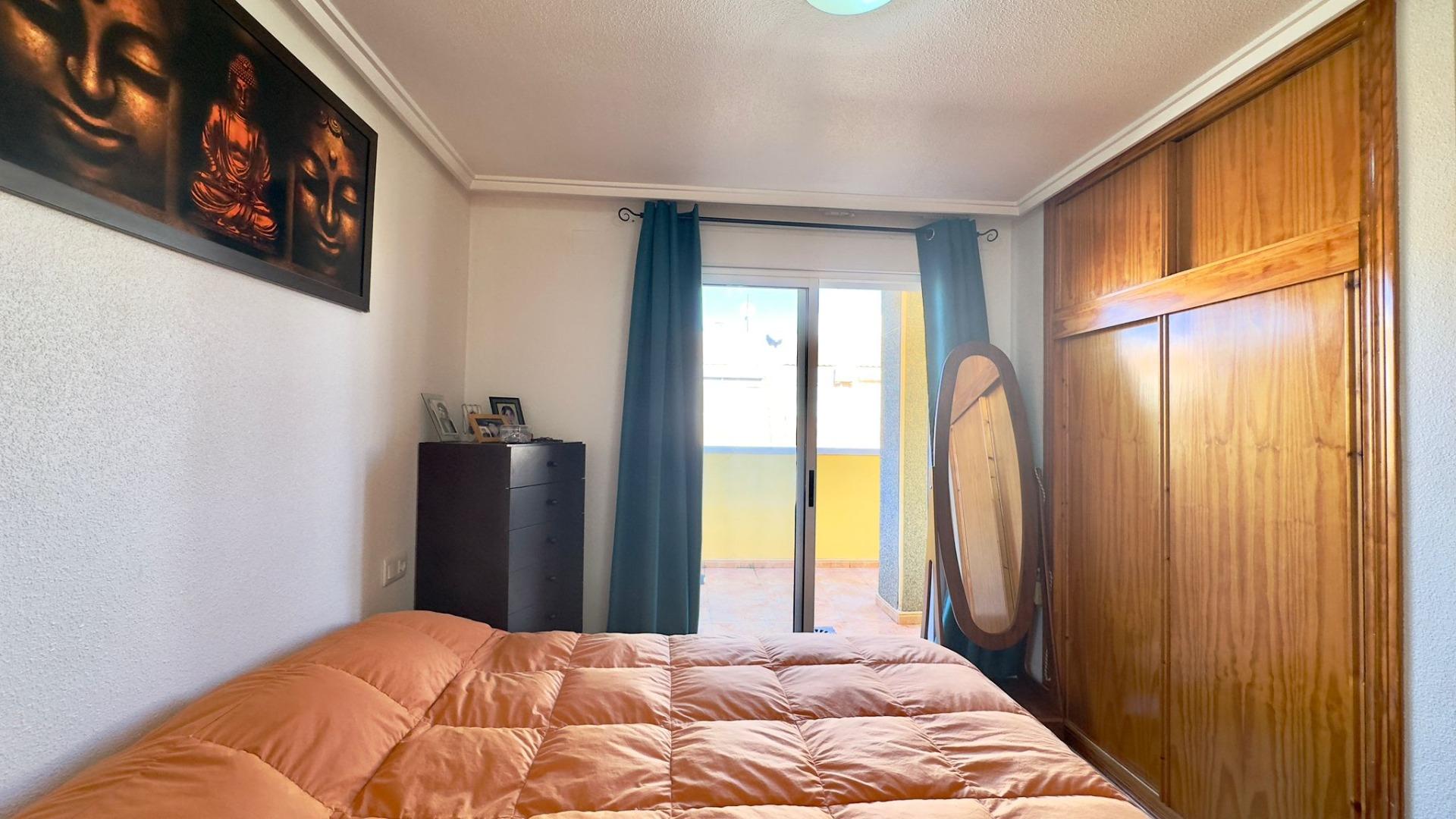 Terrace in penthouse for sale in Torrevieja