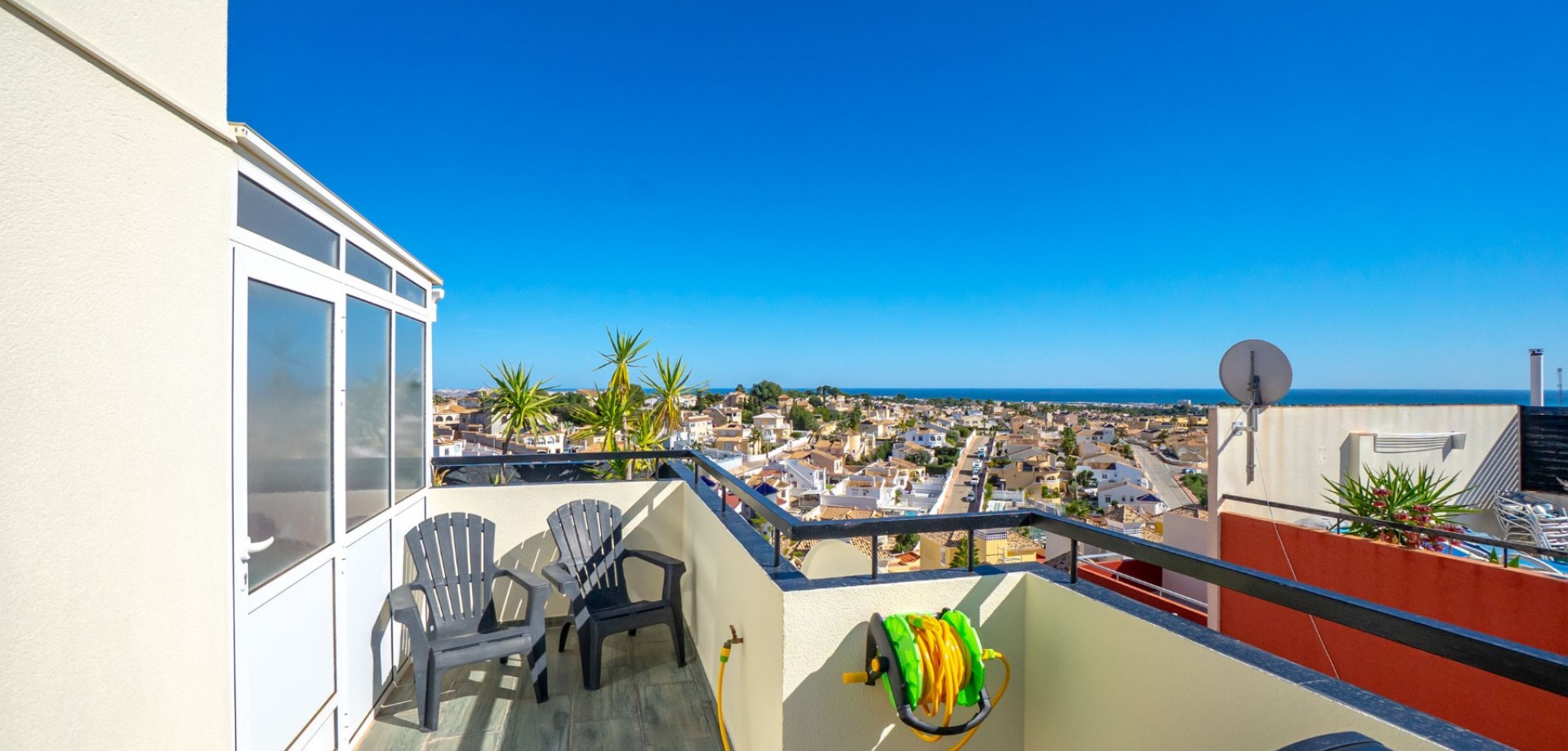 Pool area in terraced for sale in Orihuela Costa