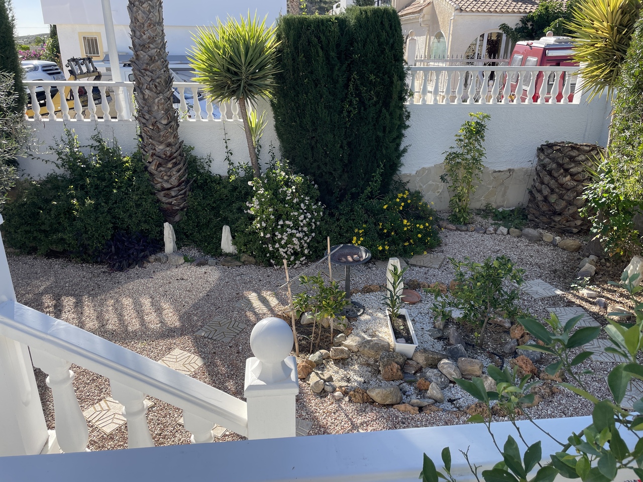 Pool area in villa for sale in Camposol