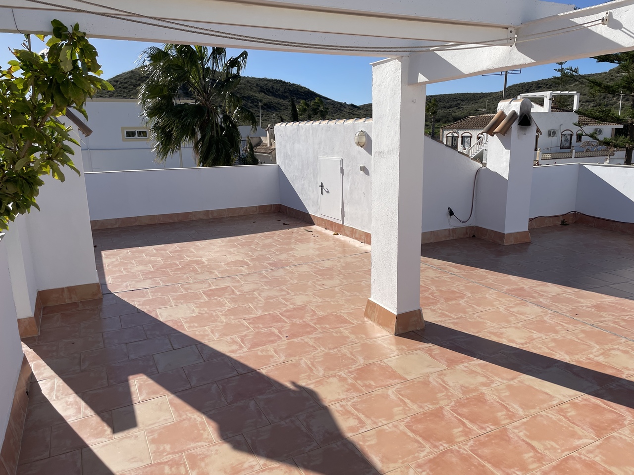 Pool area in villa for sale in Camposol