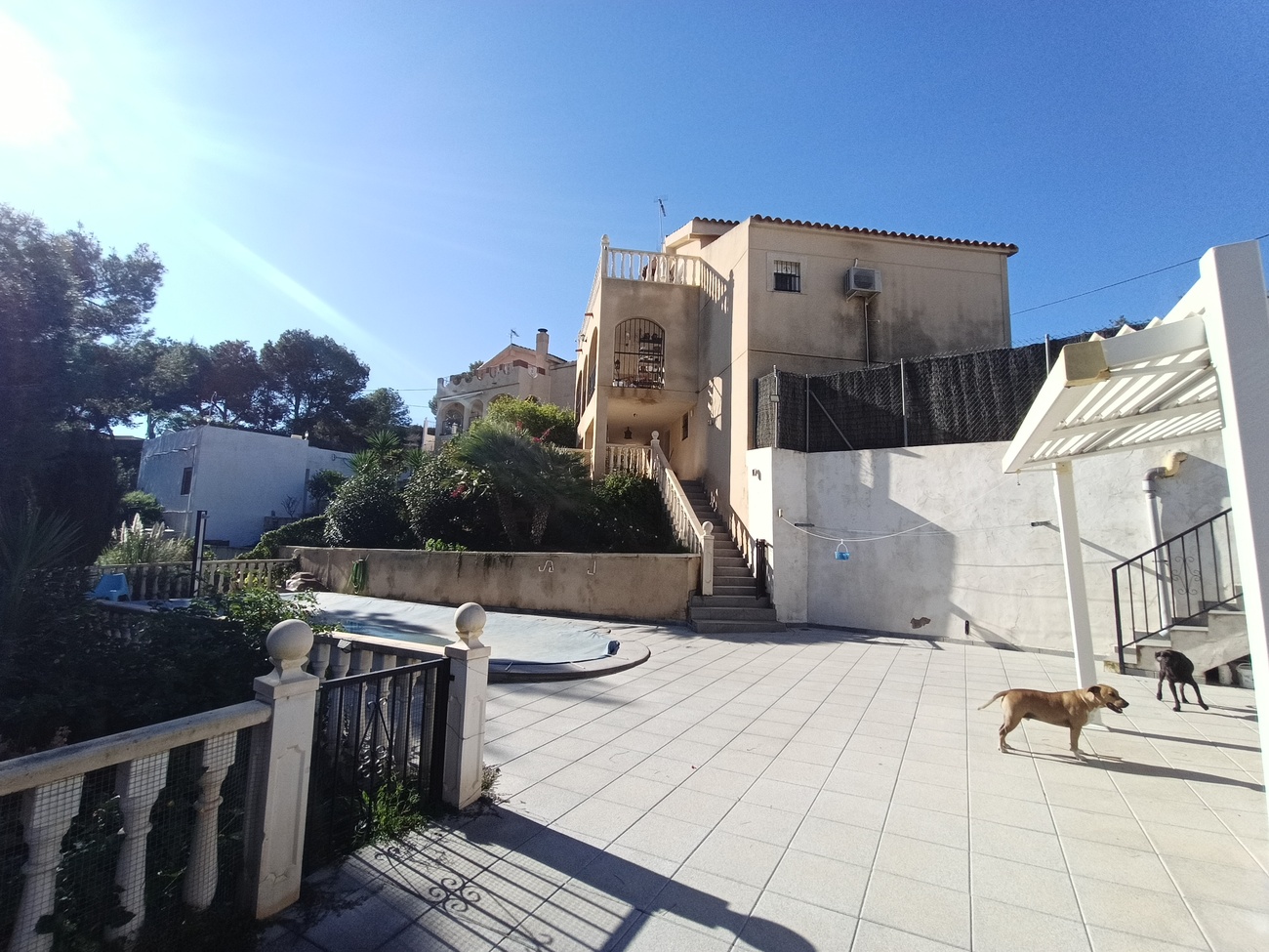 Pool area in villa for sale in Canadas De San Pedro