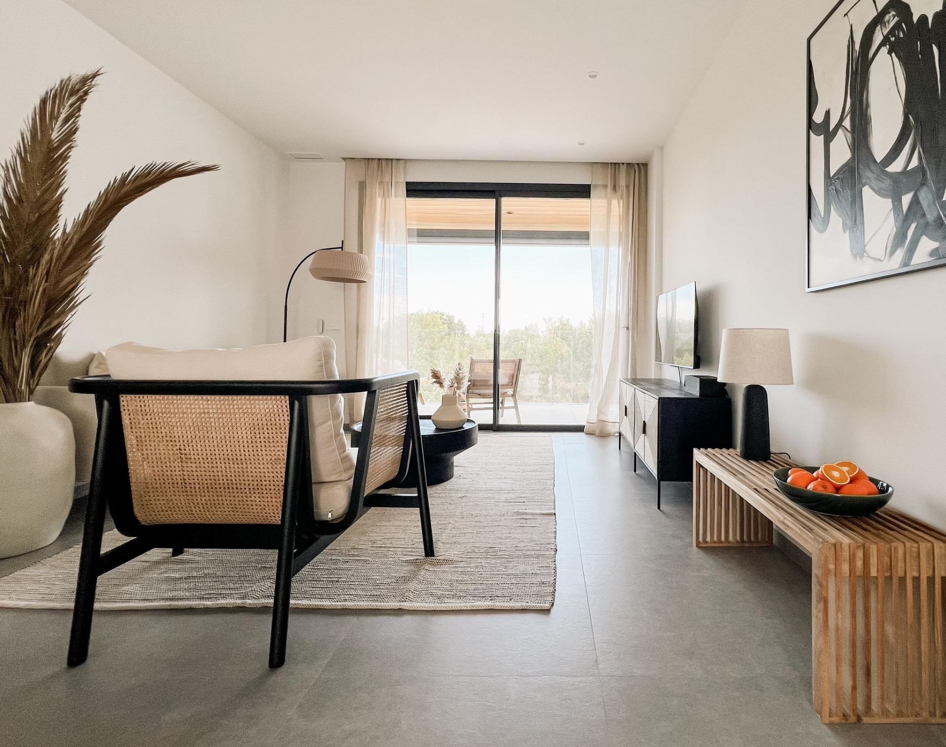 Pool area in apartment for sale in Orihuela Costa