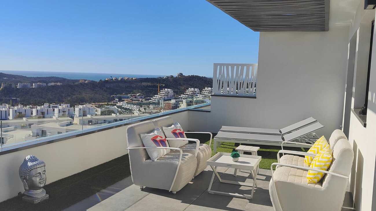 Terrace in apartment for sale in Finestrat