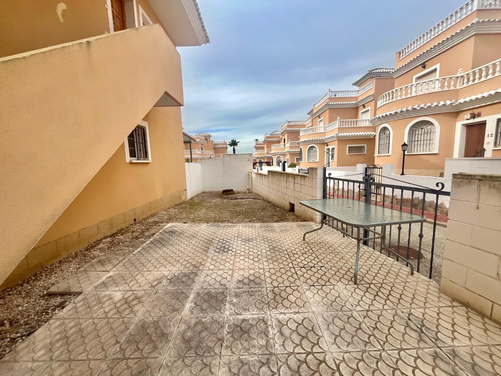 Pool area in bungalow for sale in San Fulgencio