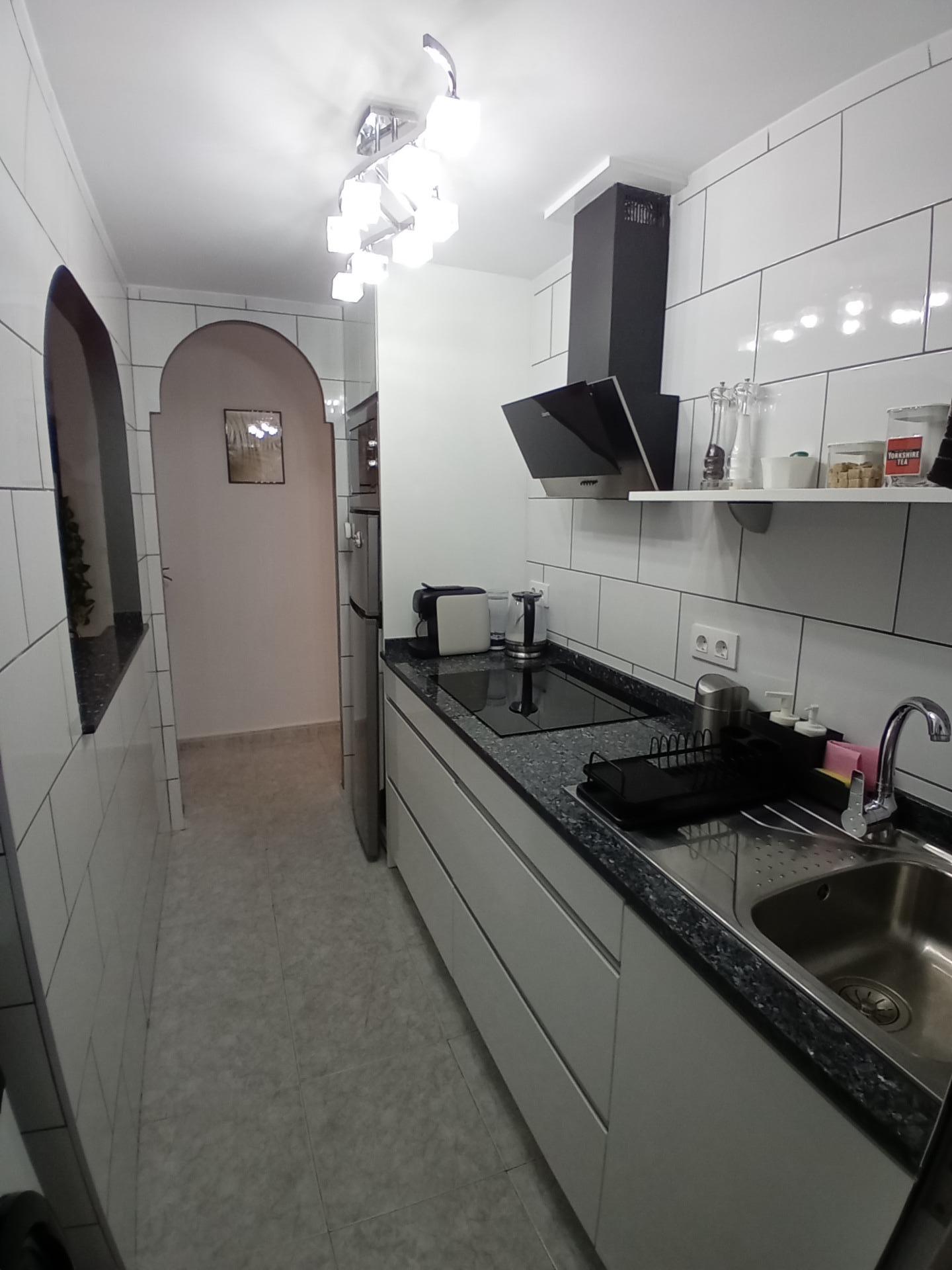 Living room in apartment for sale in Puerto de Mazarron