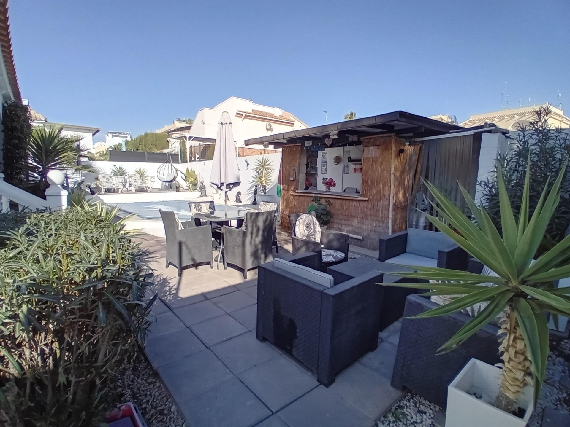 Terrace in villa for sale in Mazarron