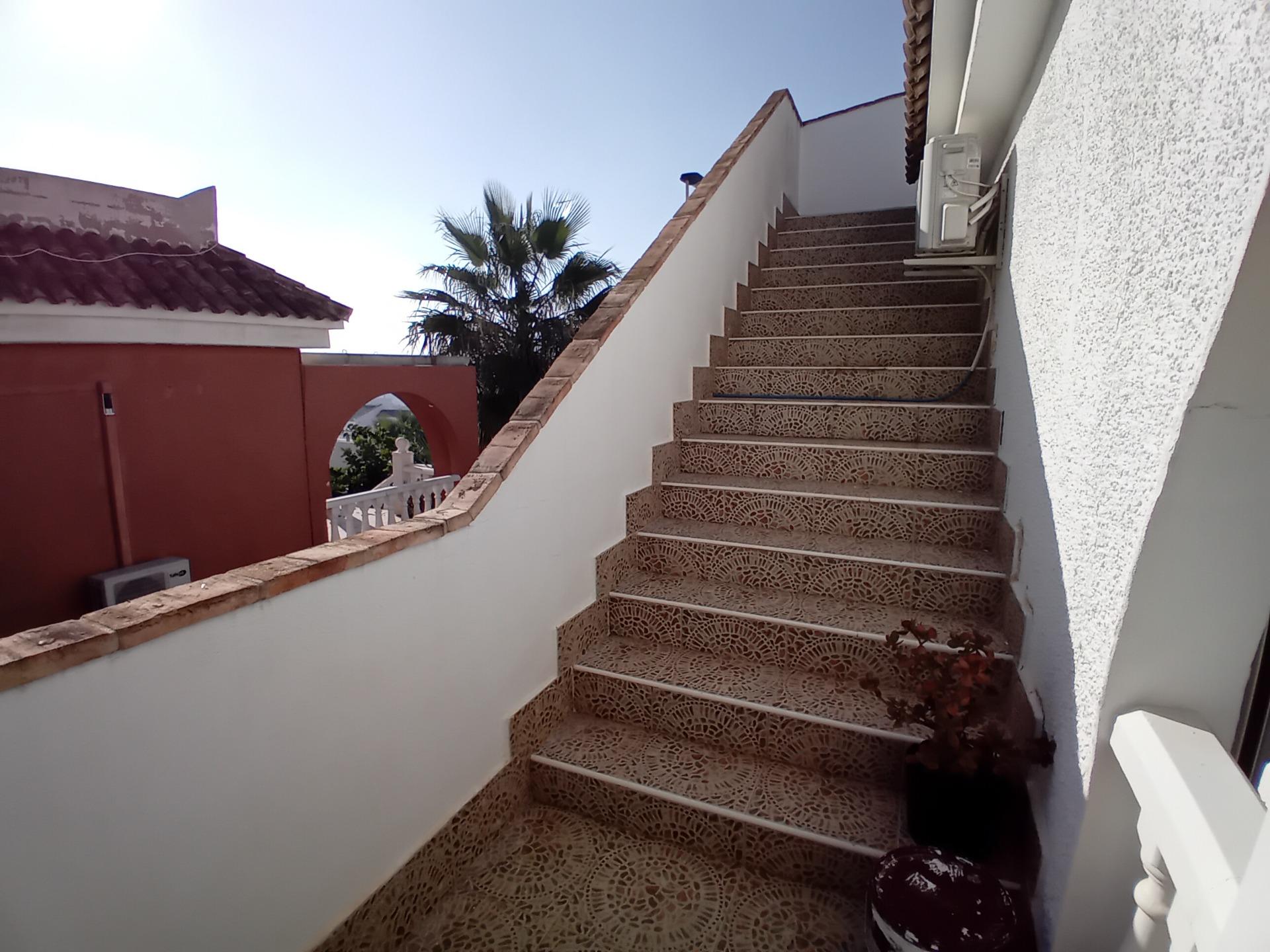 Master bedroom in villa for sale in Mazarron