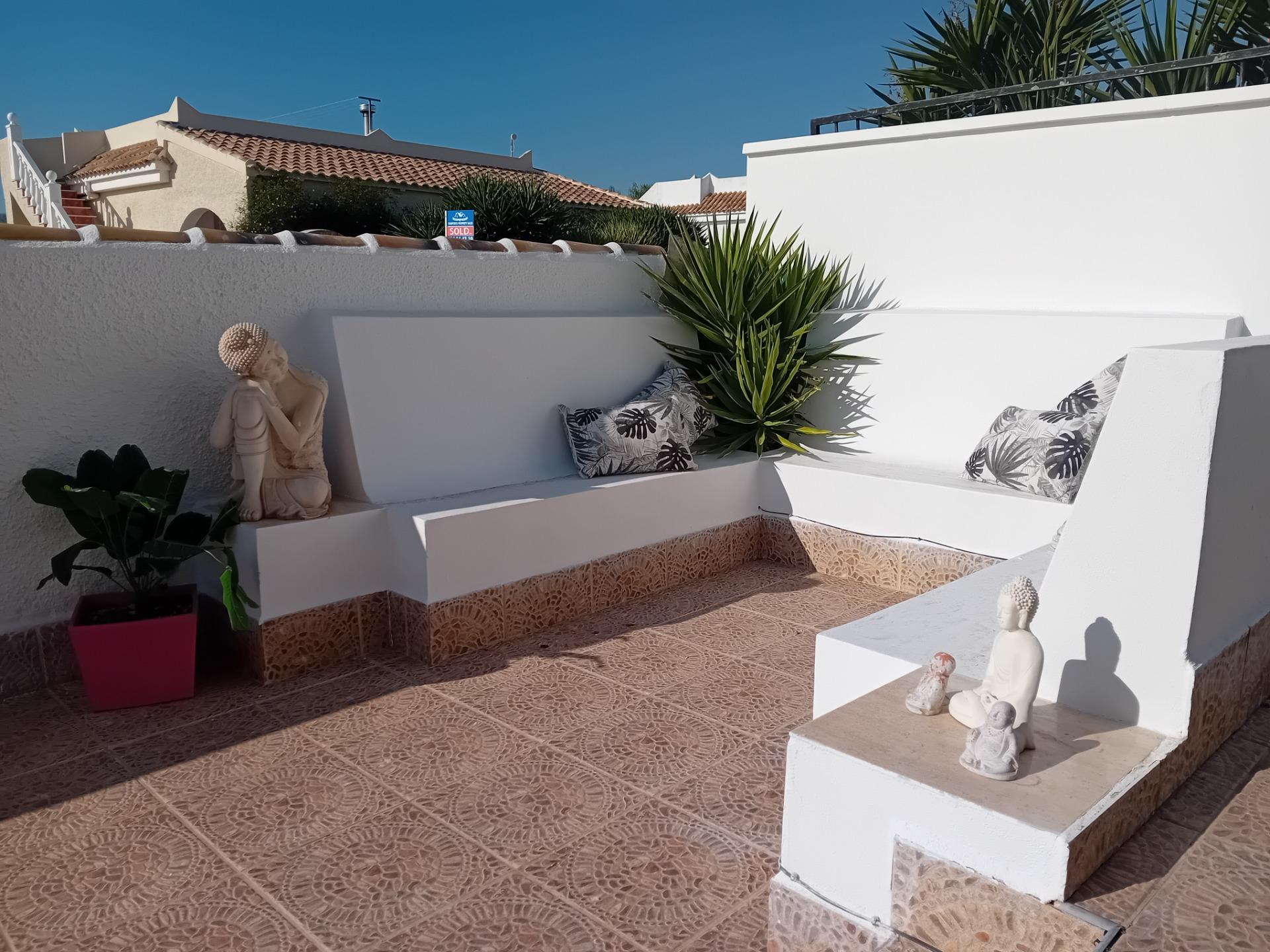 Terrace in villa for sale in Mazarron