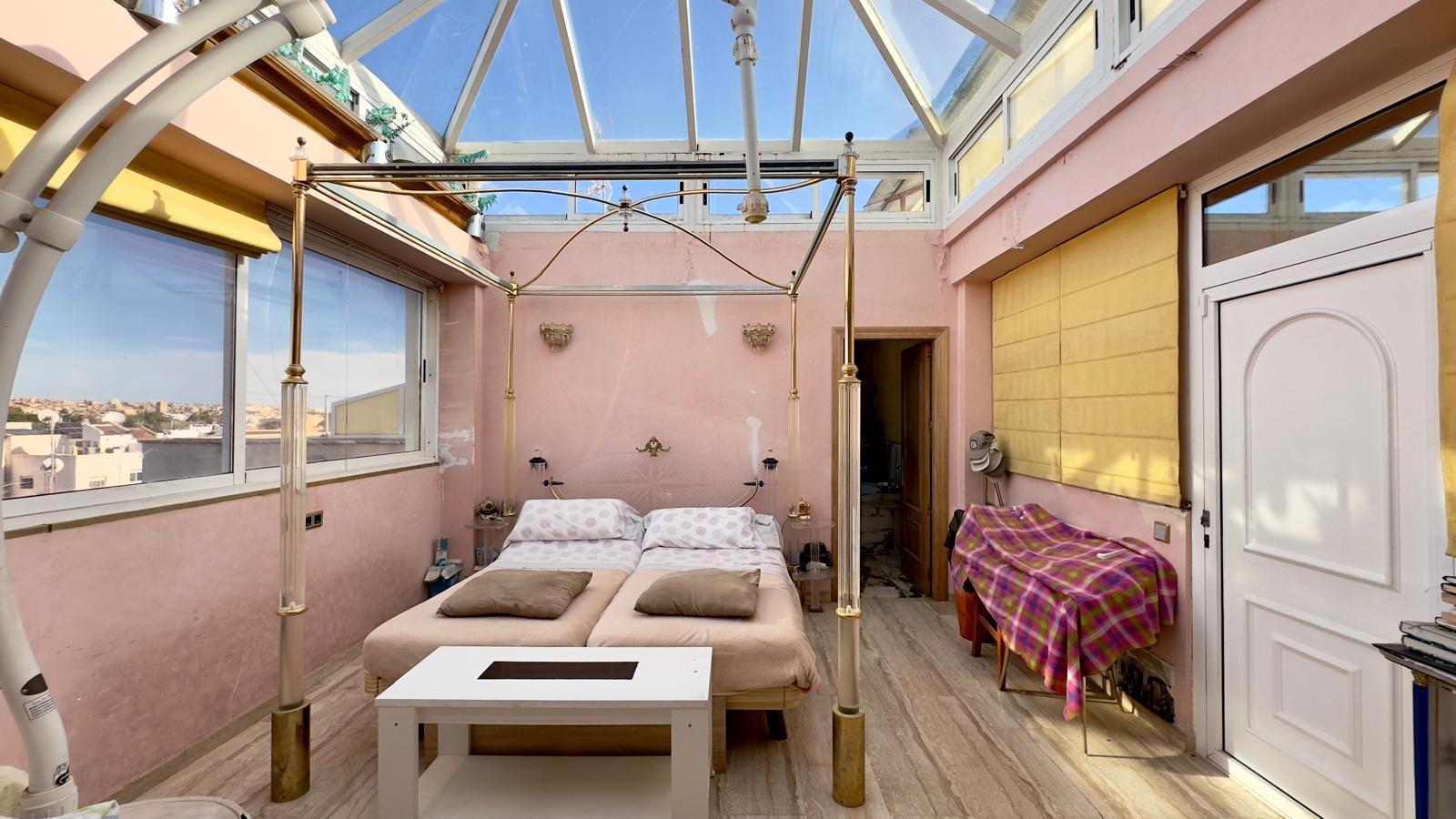 Pool area in penthouse for sale in Torrevieja