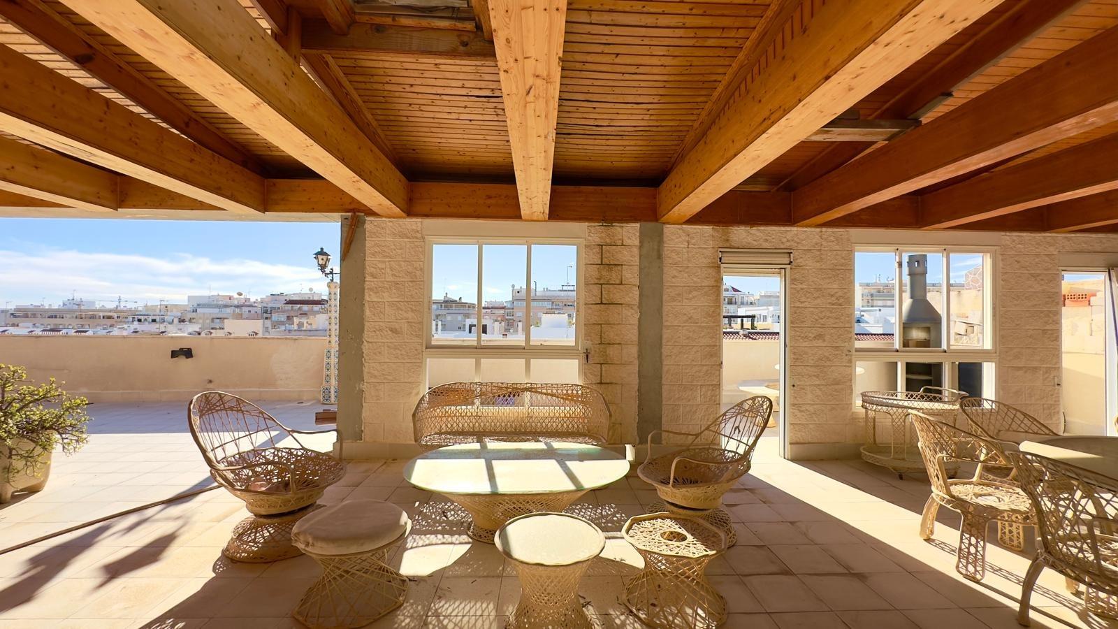 Dining area in penthouse for sale in Torrevieja