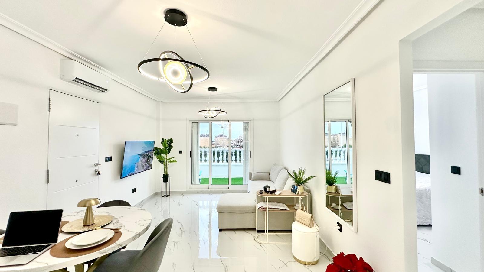 Terrace in bungalow for sale in Orihuela Costa