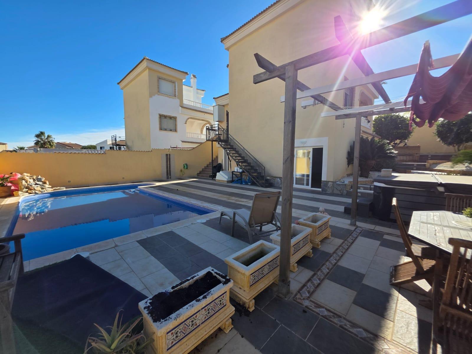 Master bedroom in villa for sale in Orihuela Costa