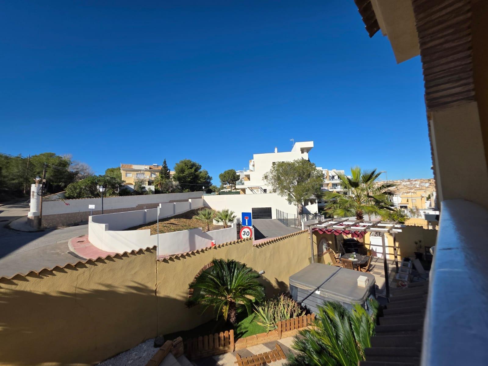 Pool area in villa for sale in Orihuela Costa