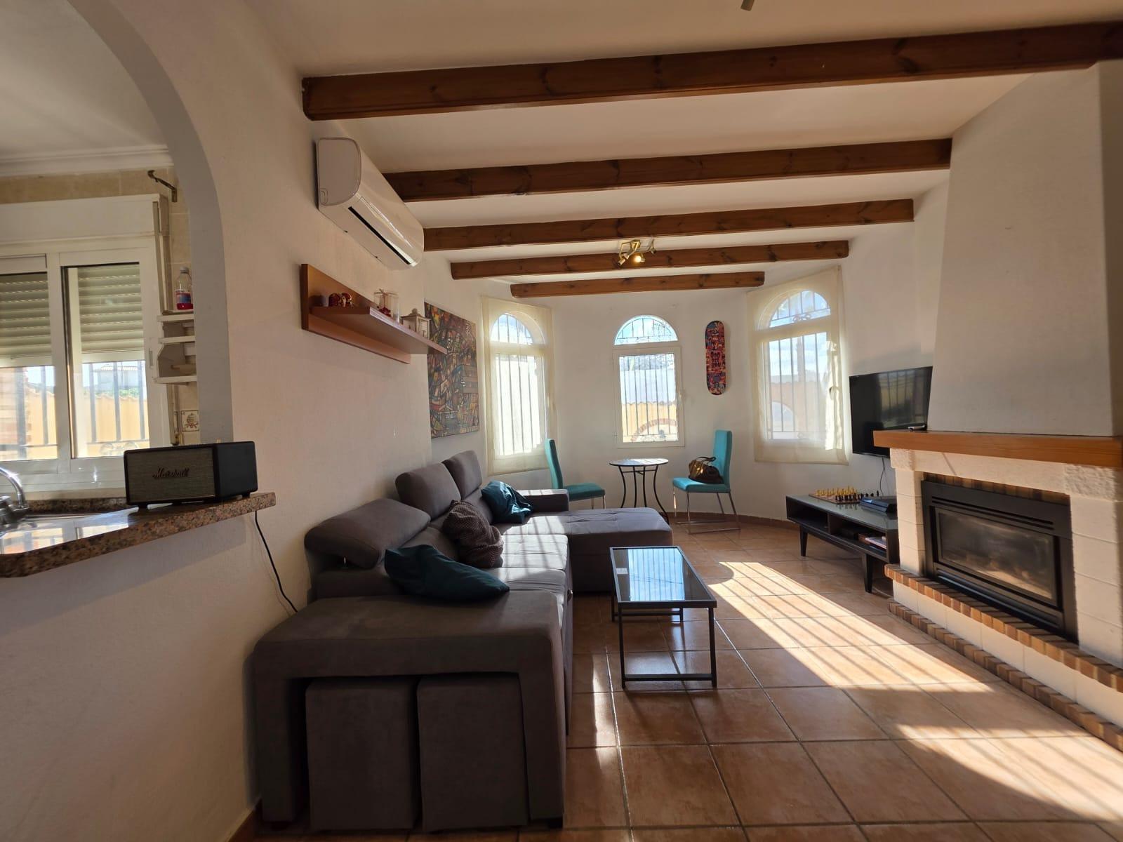 Pool area in villa for sale in Orihuela Costa