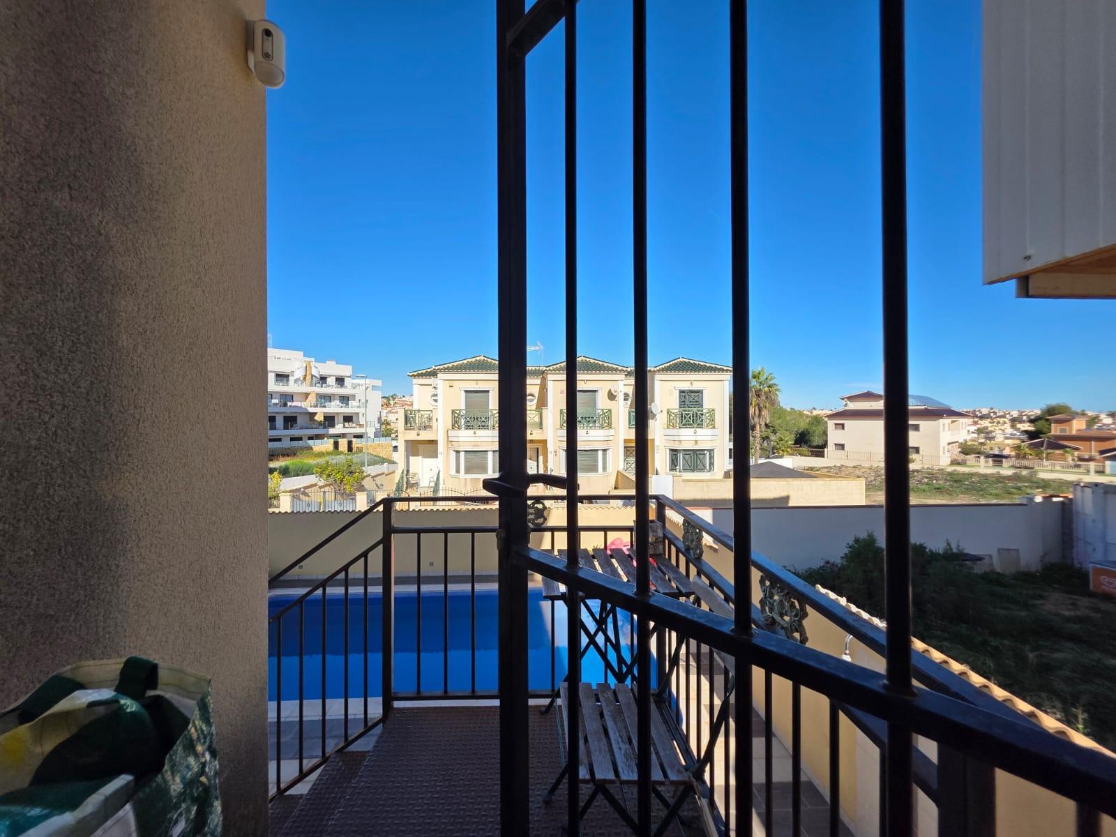 Pool area in villa for sale in Orihuela Costa