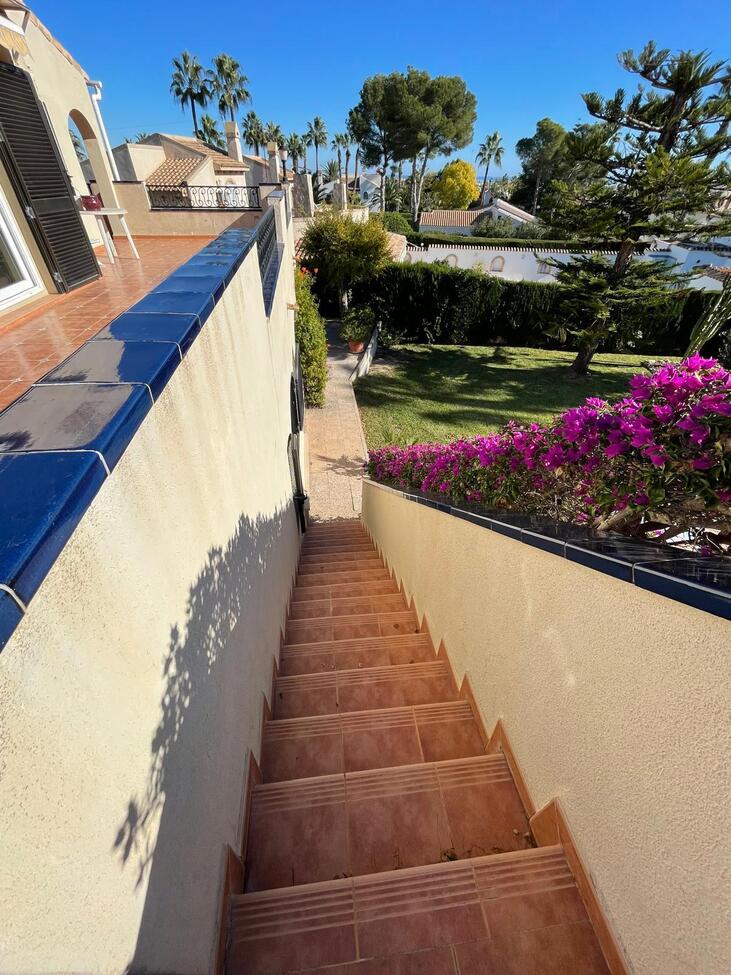 Pool area in villa for sale in Villamartin