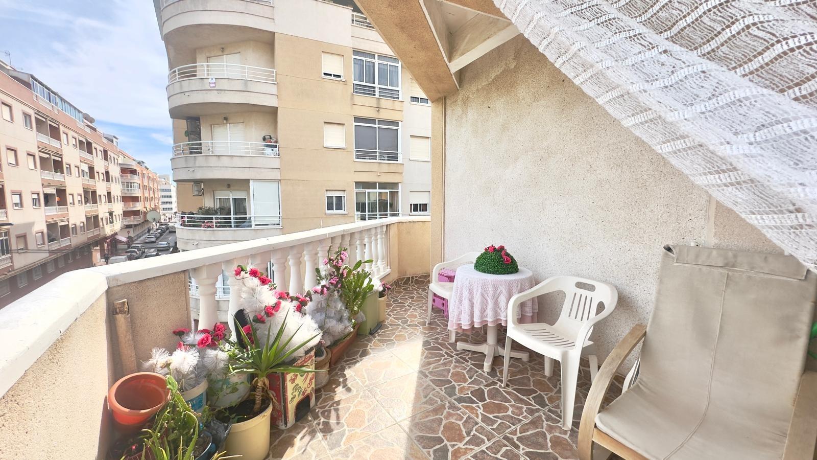 Terrace in penthouse for sale in Torrevieja
