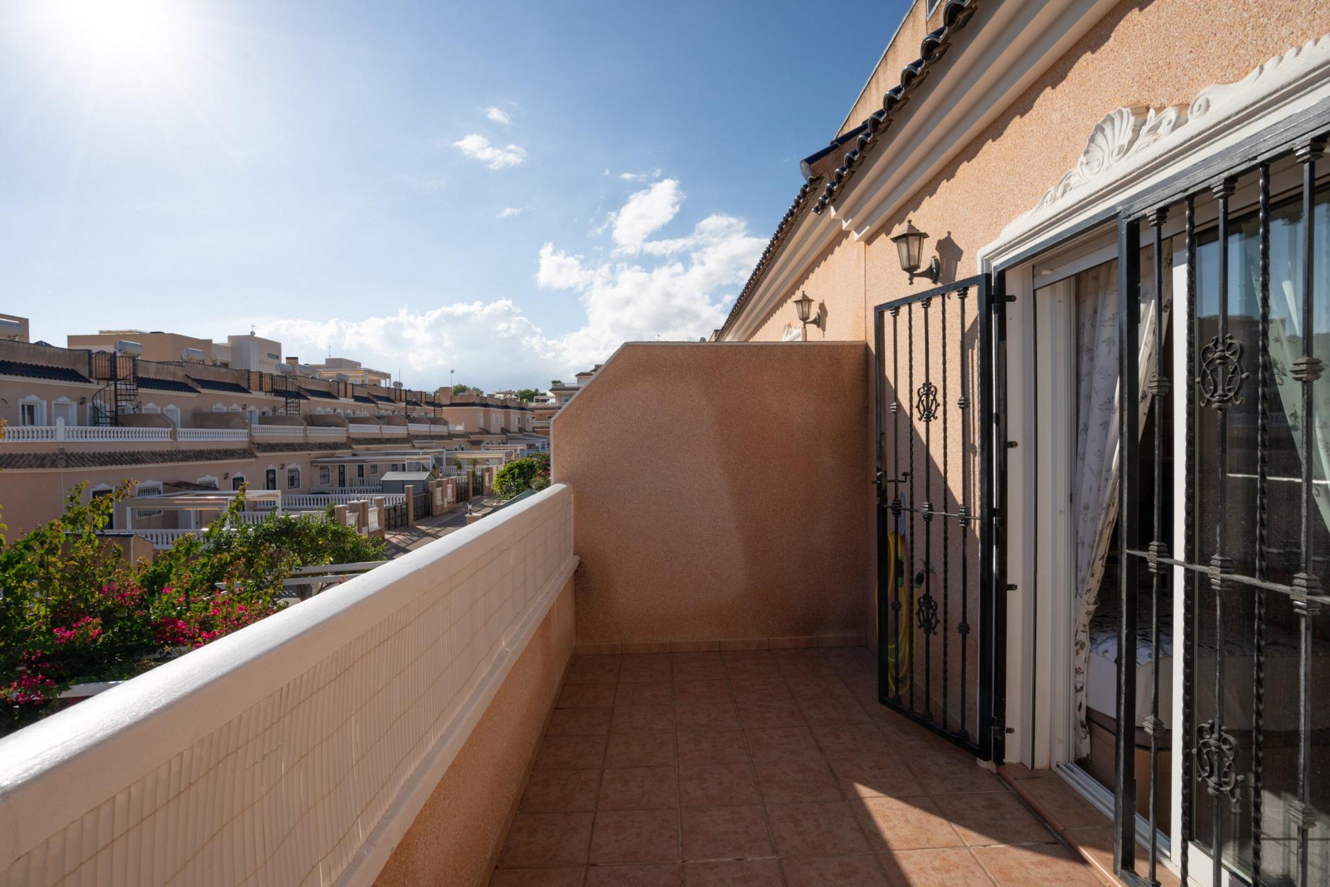 Pool area in terraced for sale in Orihuela Costa