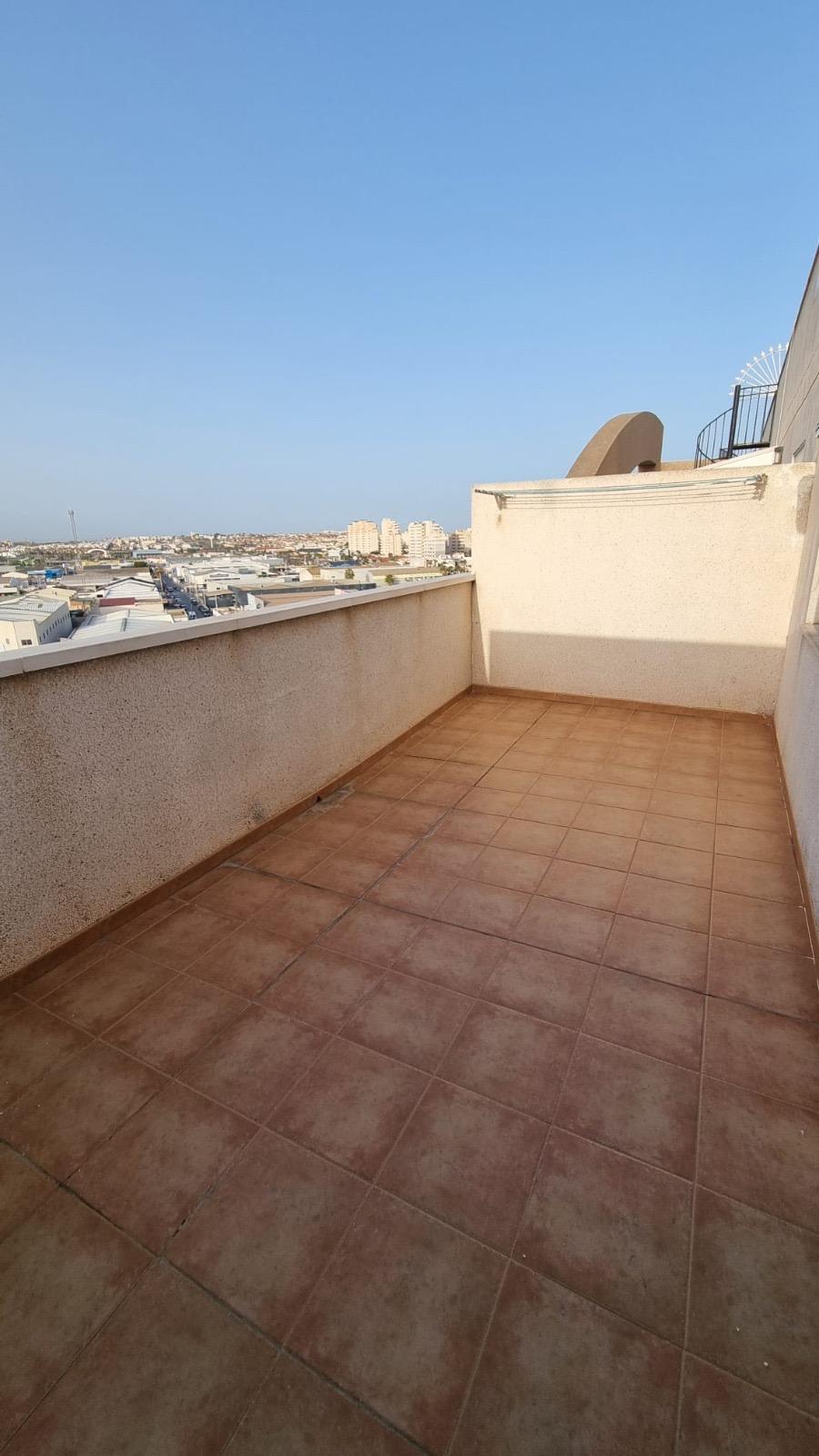 Terrace in penthouse for sale in Torrevieja