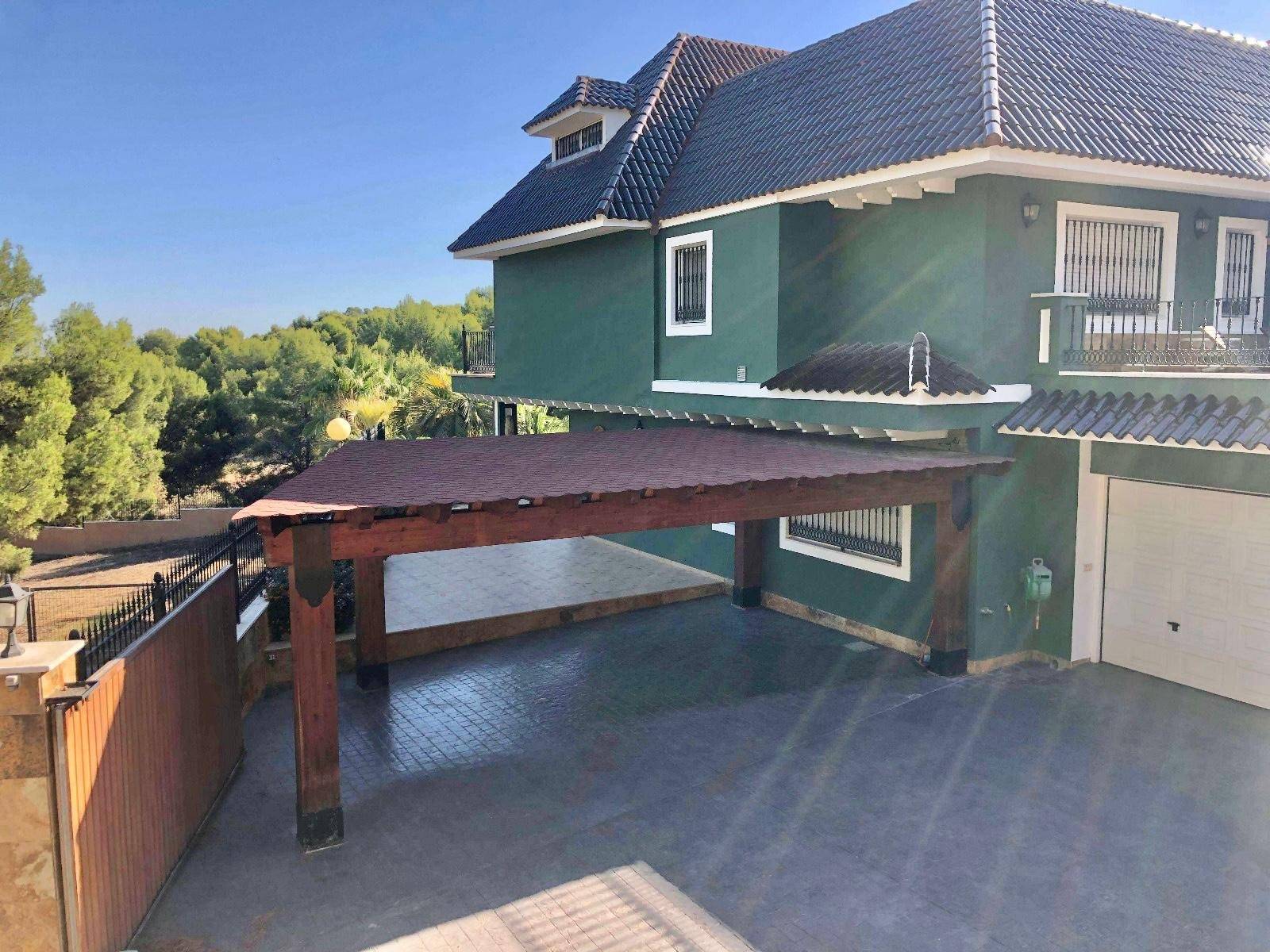 Terrace in villa for sale in El Palmar