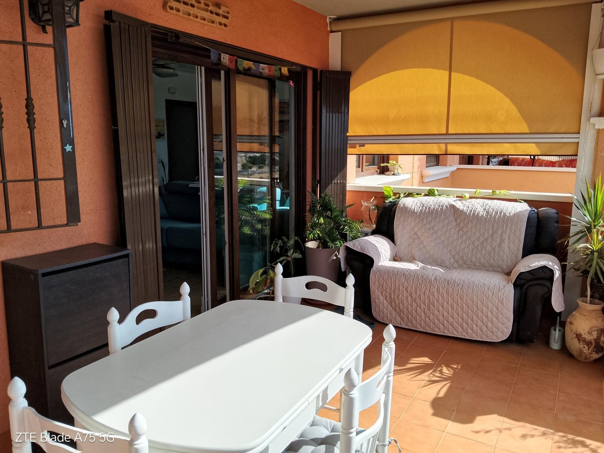Pool area in apartment for sale in Cartagena