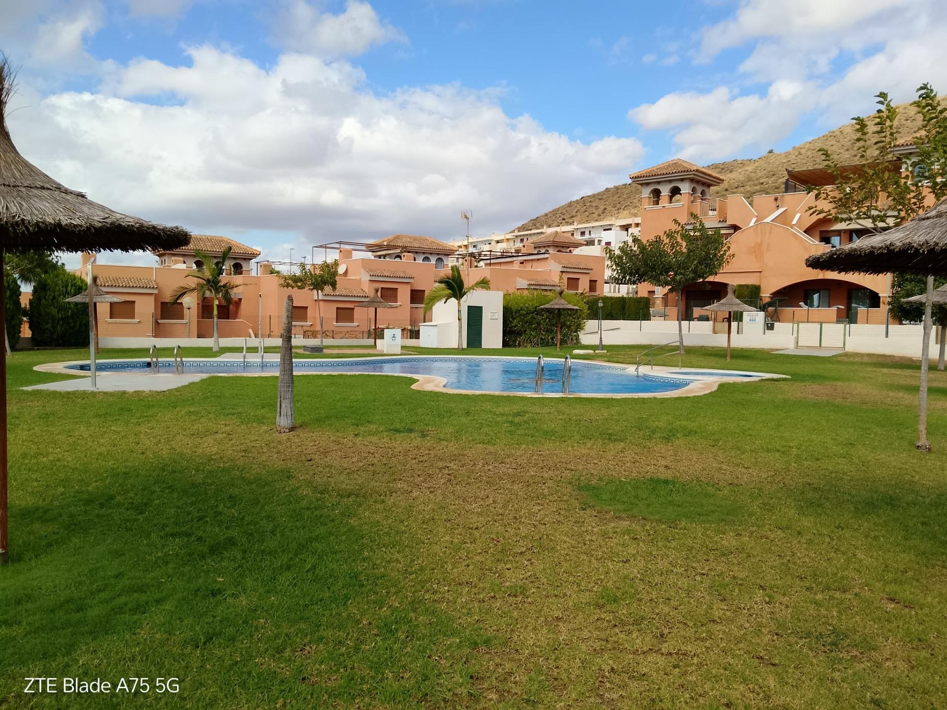 Pool area in apartment for sale in Cartagena