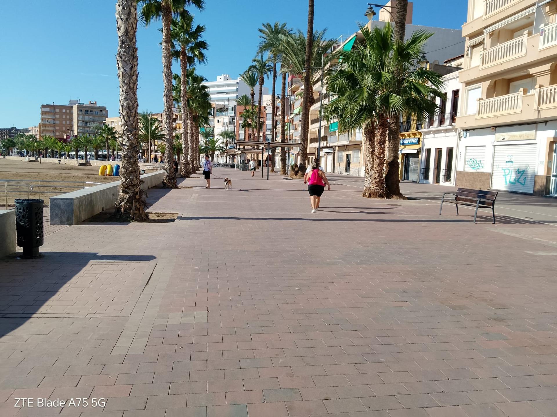Garden in apartment for sale in Puerto de Mazarron