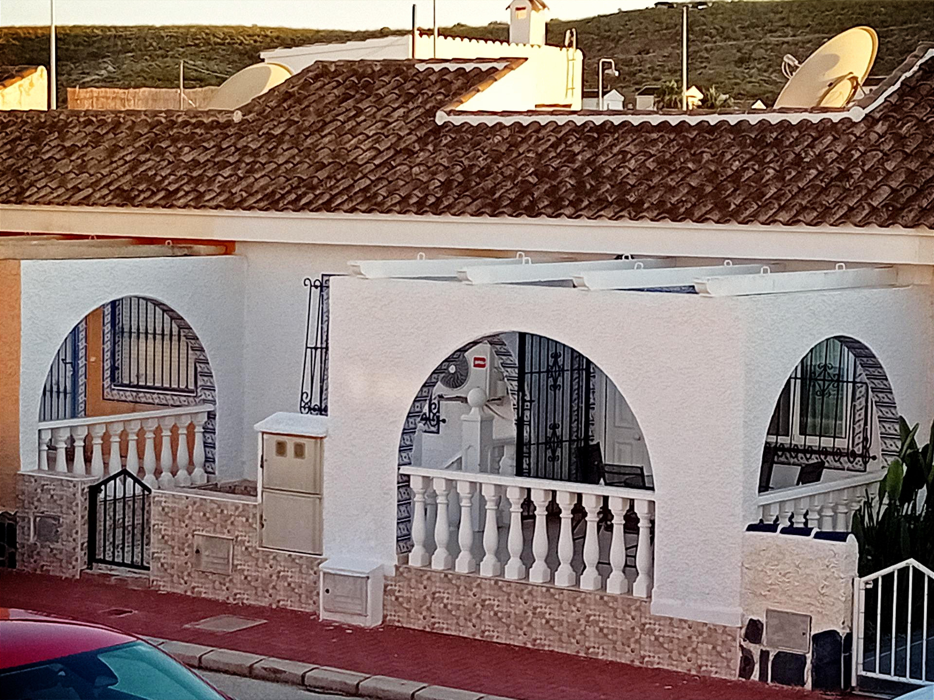 Living room in villa for sale in Mazarron