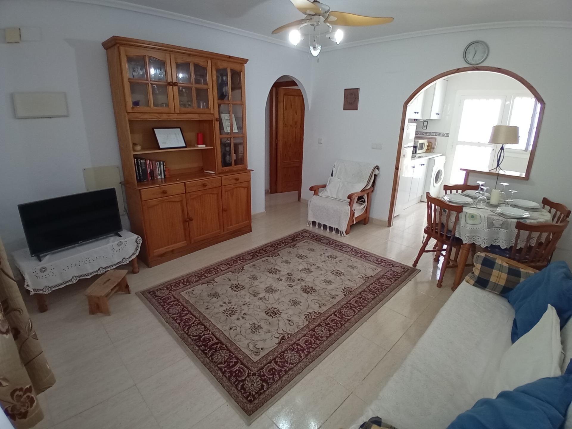 Pool area in villa for sale in Mazarron