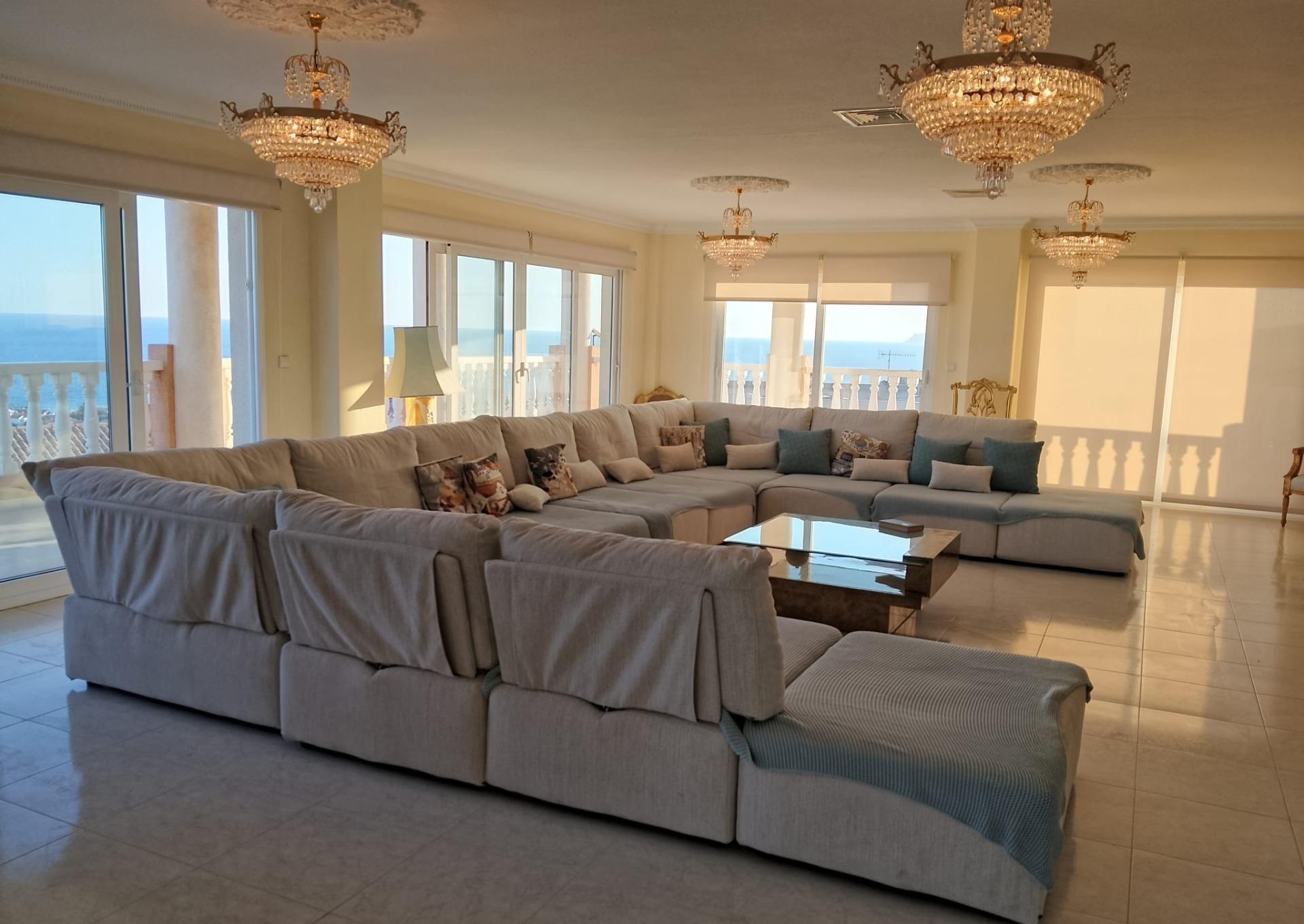 Living room in villa for sale in Puerto de Mazarron