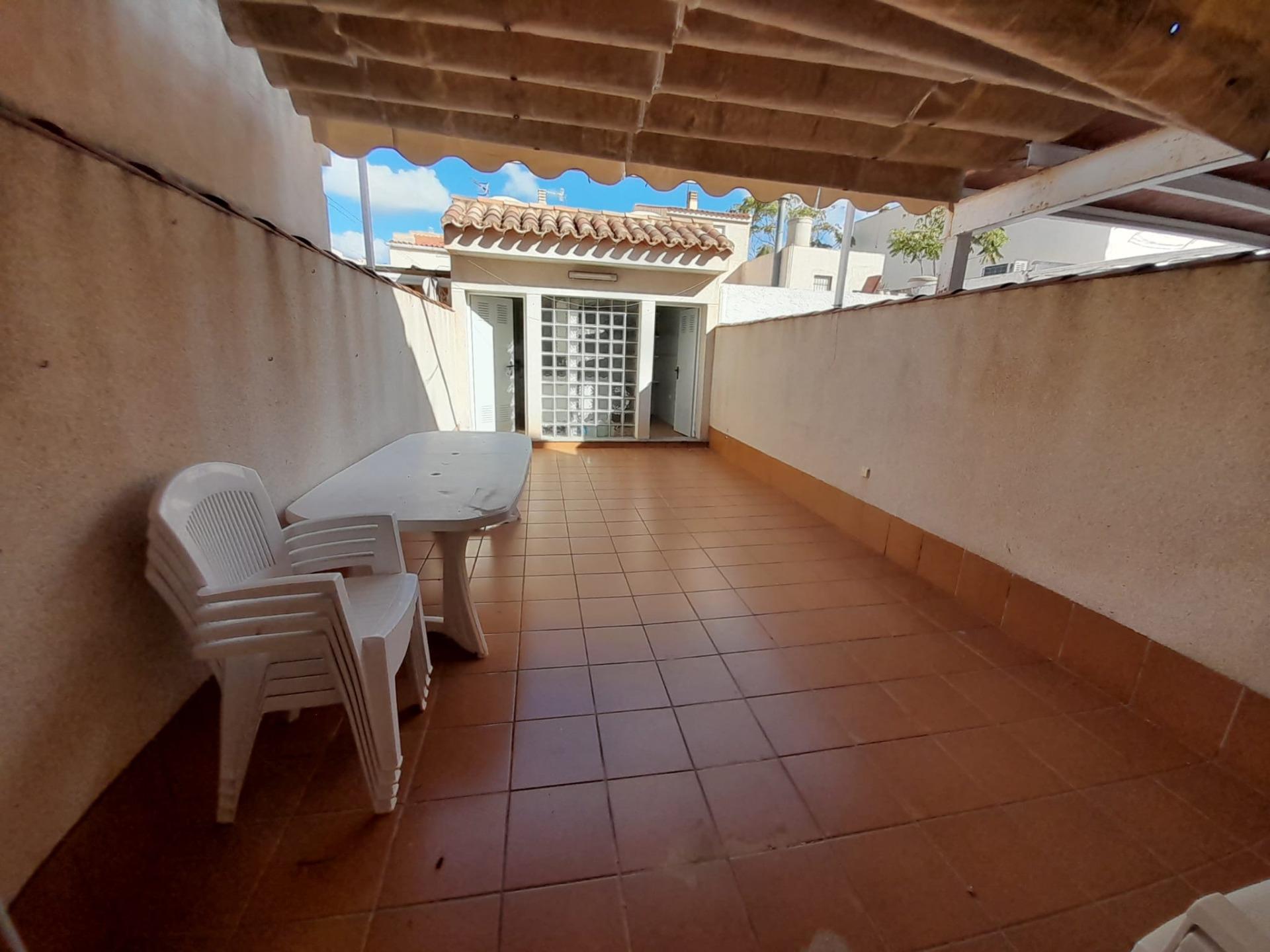 Pool area in duplex for sale in Puerto de Mazarron
