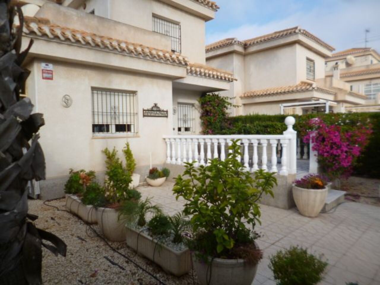 Pool area in villa for sale in Playa Flamenca