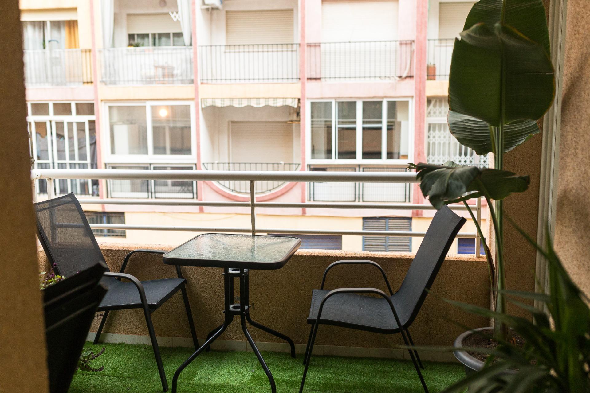 Garden in apartment for sale in Torrevieja