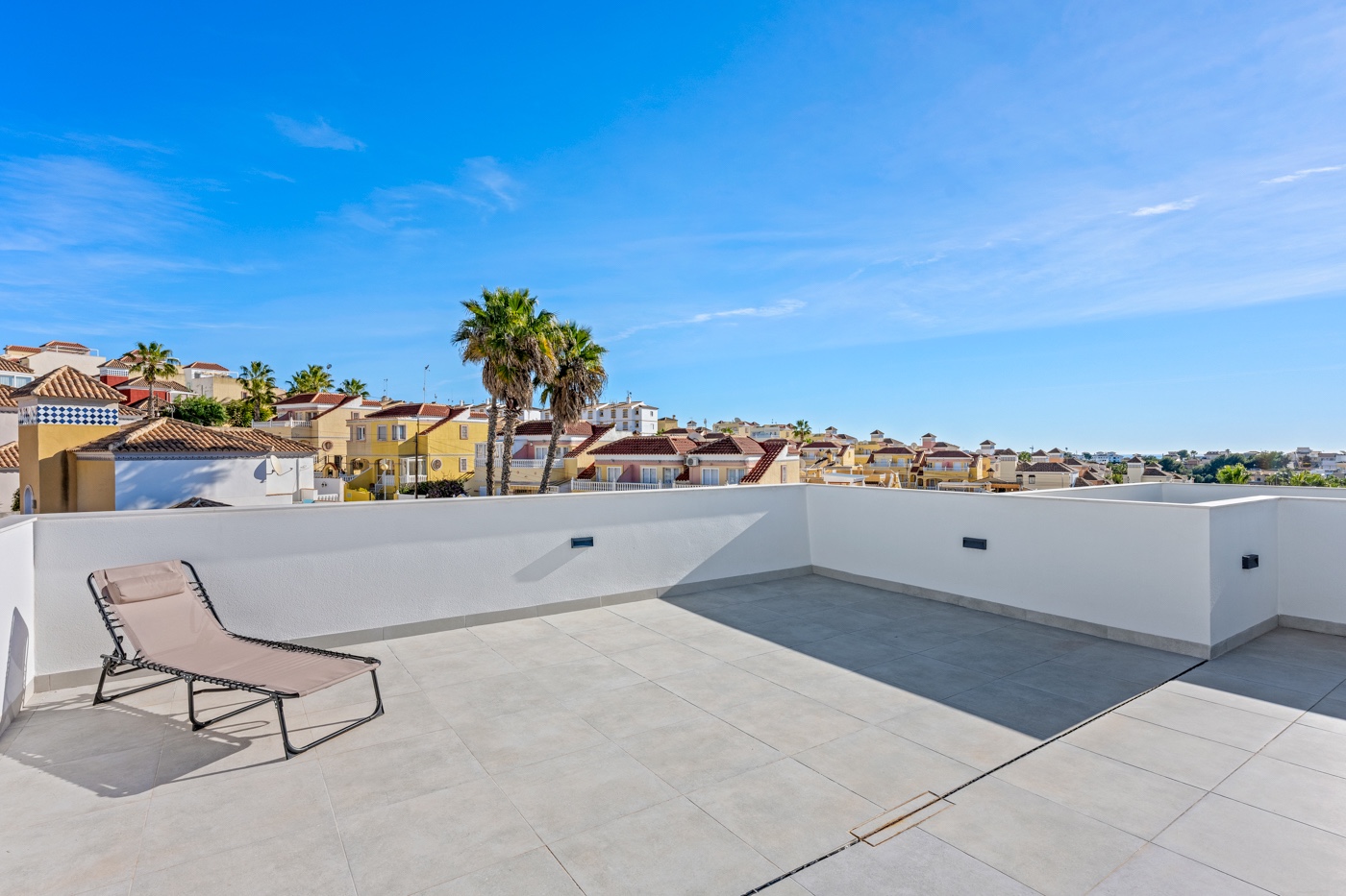 Pool area in villa for sale in Orihuela Costa