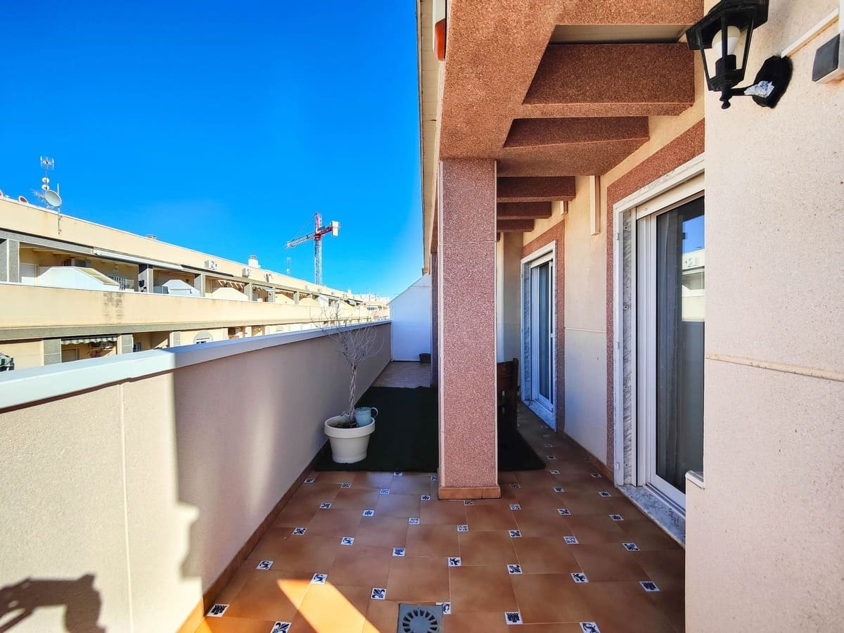 Pool area in penthouse for sale in Torrevieja