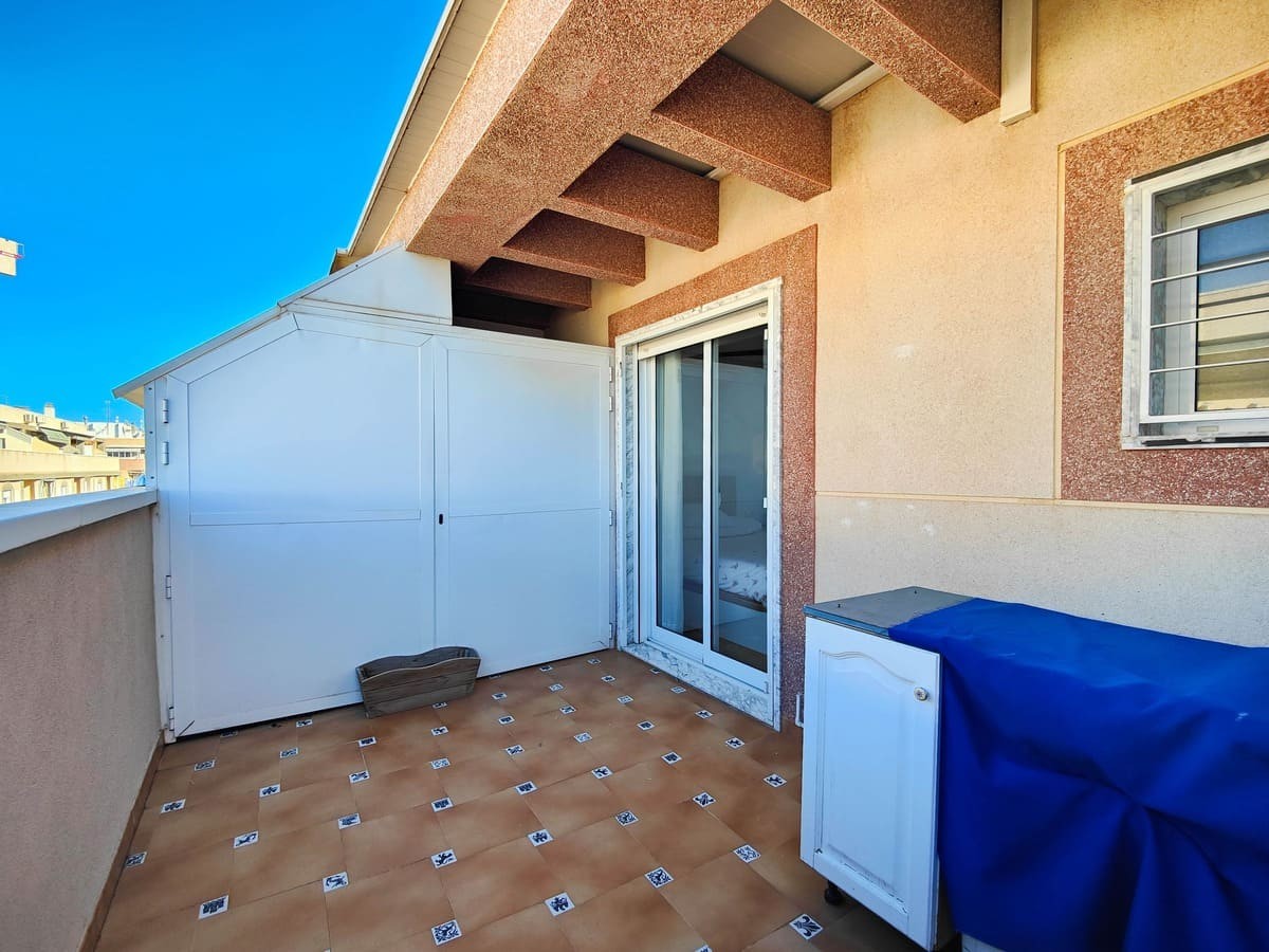 Garden in penthouse for sale in Torrevieja