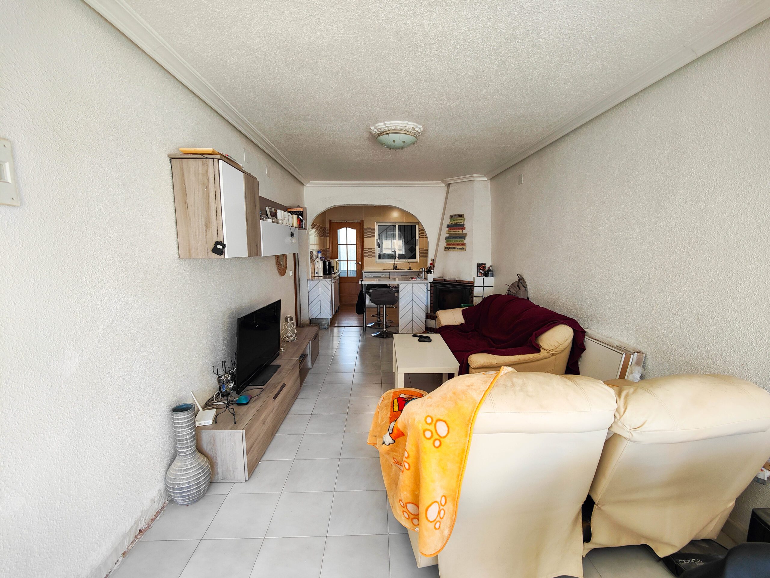 Pool area in terraced for sale in San Miguel de Salinas