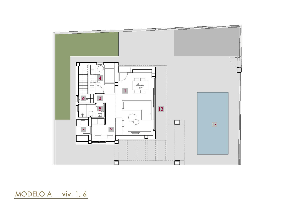 Terrace in villa for sale in Villamartin