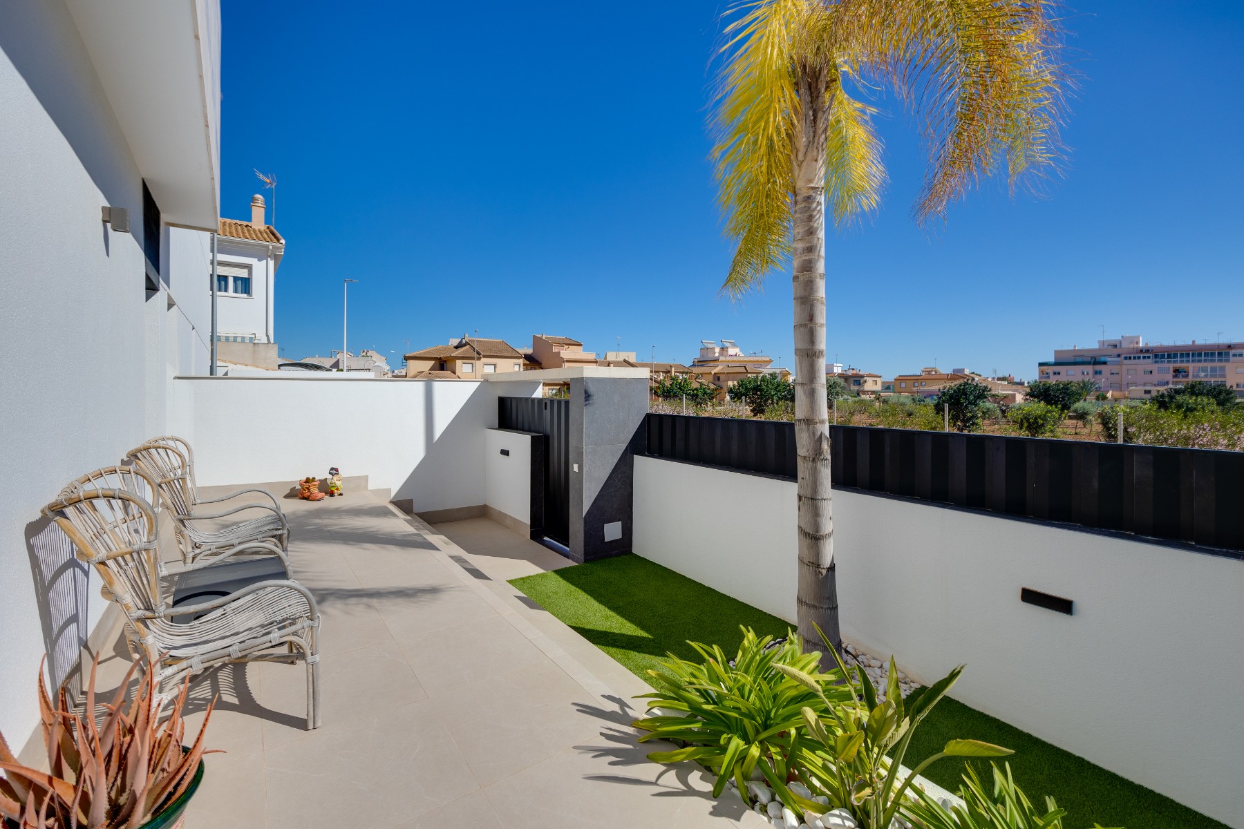 Pool area in bungalow for sale in Pilar de La Horadada